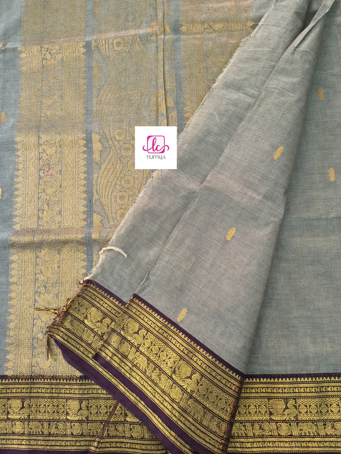 Kanchi Cotton Festival Fusion Silver grey