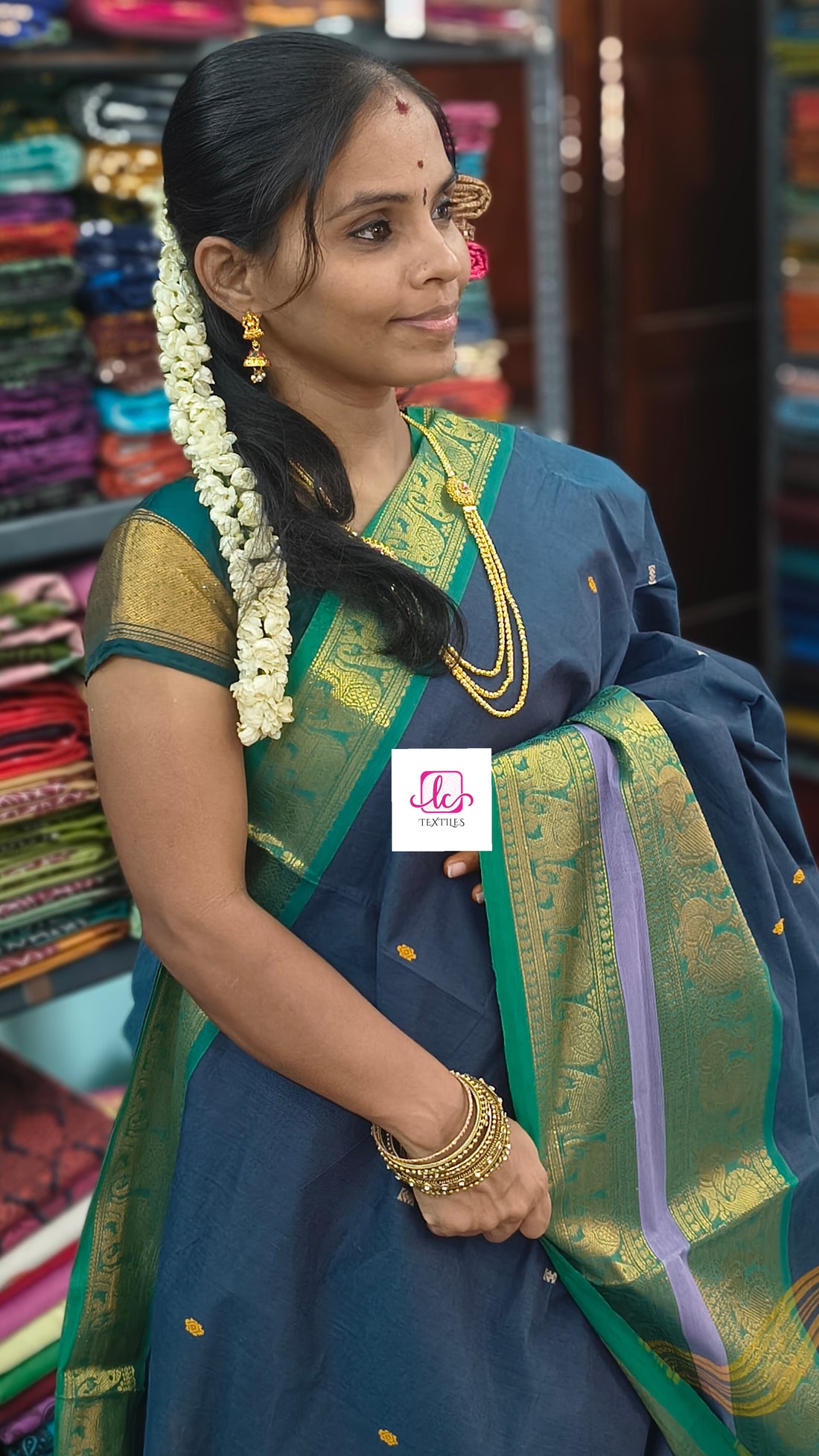 Kanchi Cotton Festival FusionSteel blue