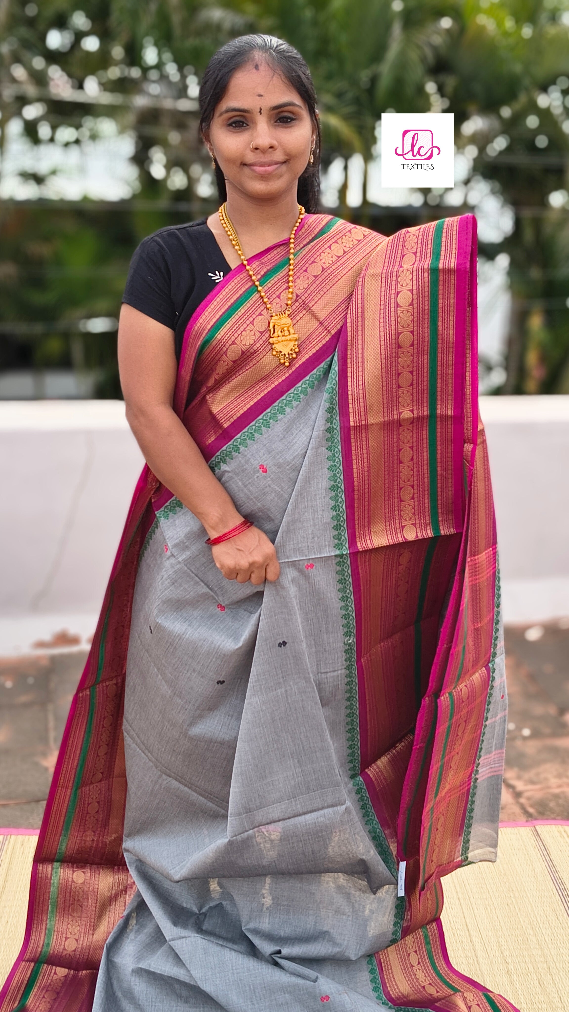 Kanchi Cotton Festival Fusion Grey