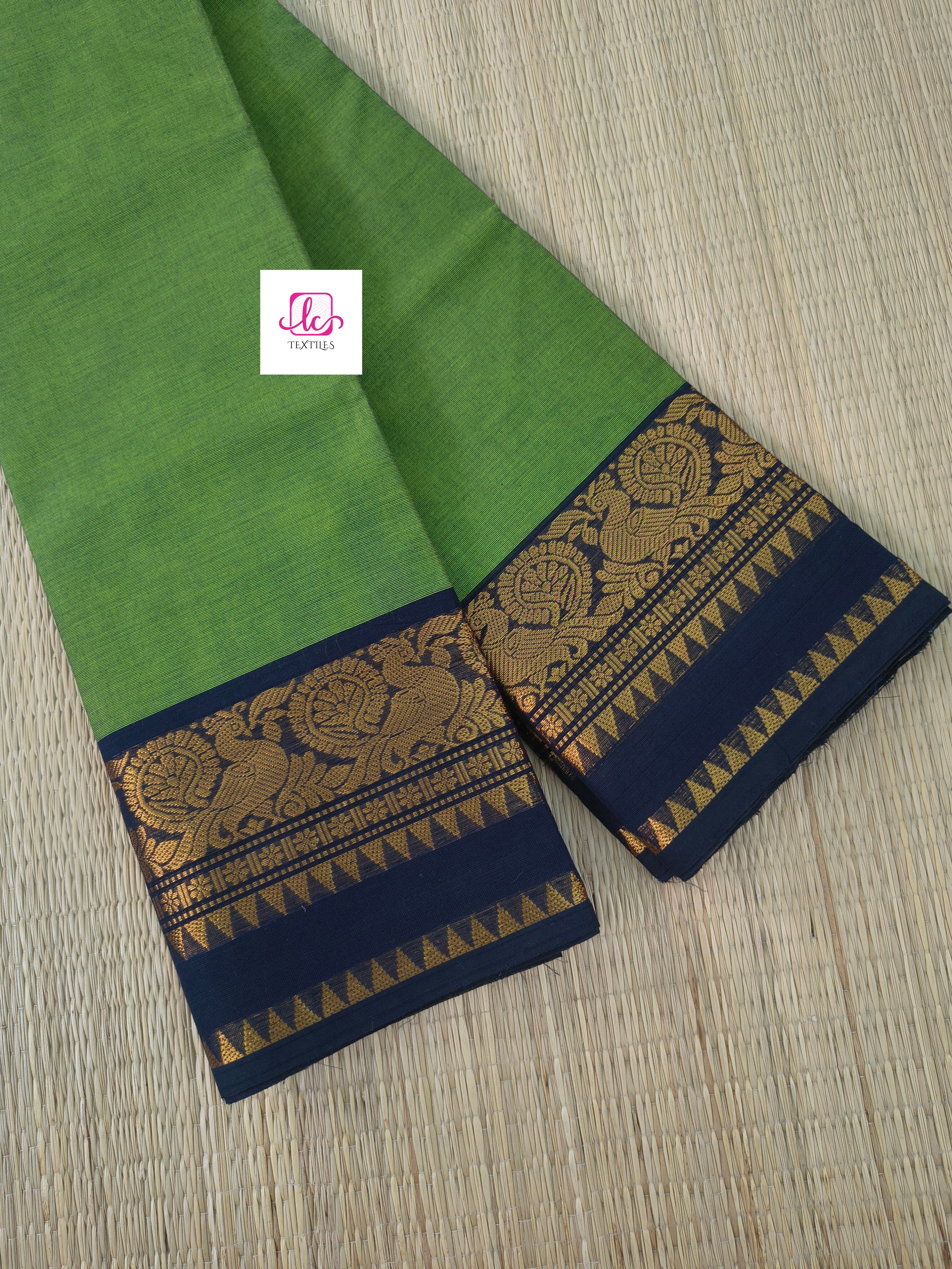 Kanchi Cotton dual tone green