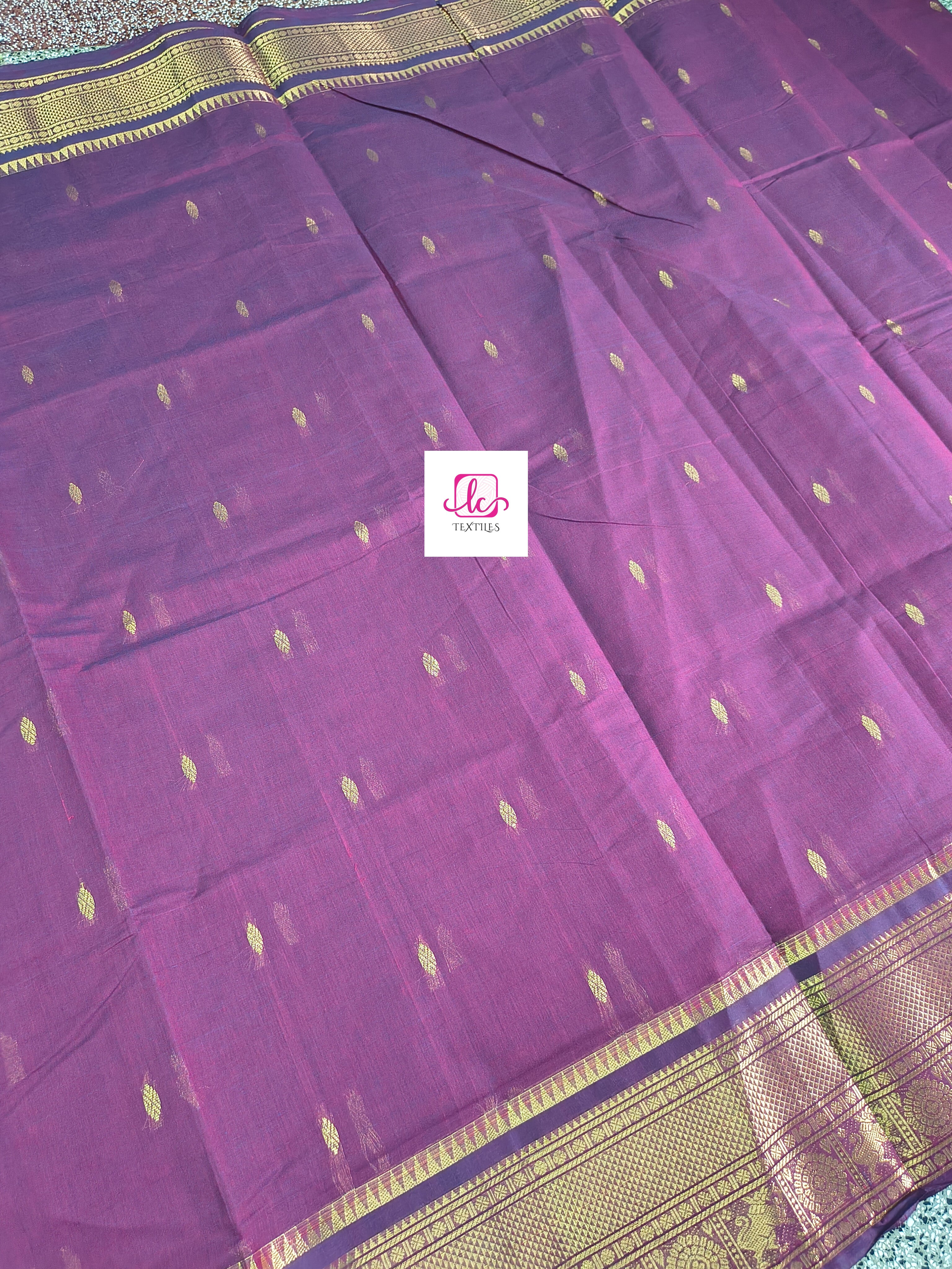 Kanchi Cotton Festival Fusion wine colour
