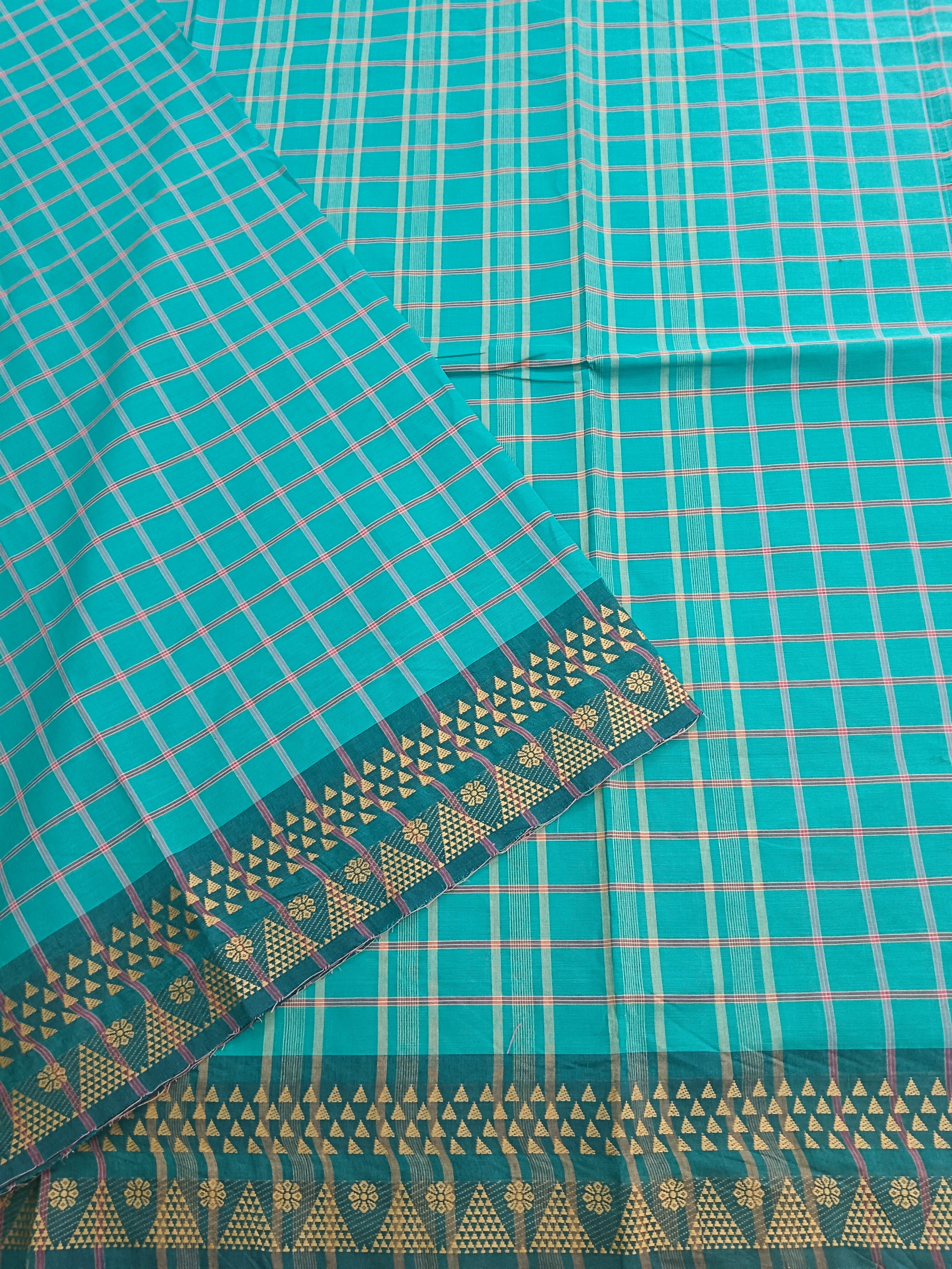 Kandangi Checks Rama blue