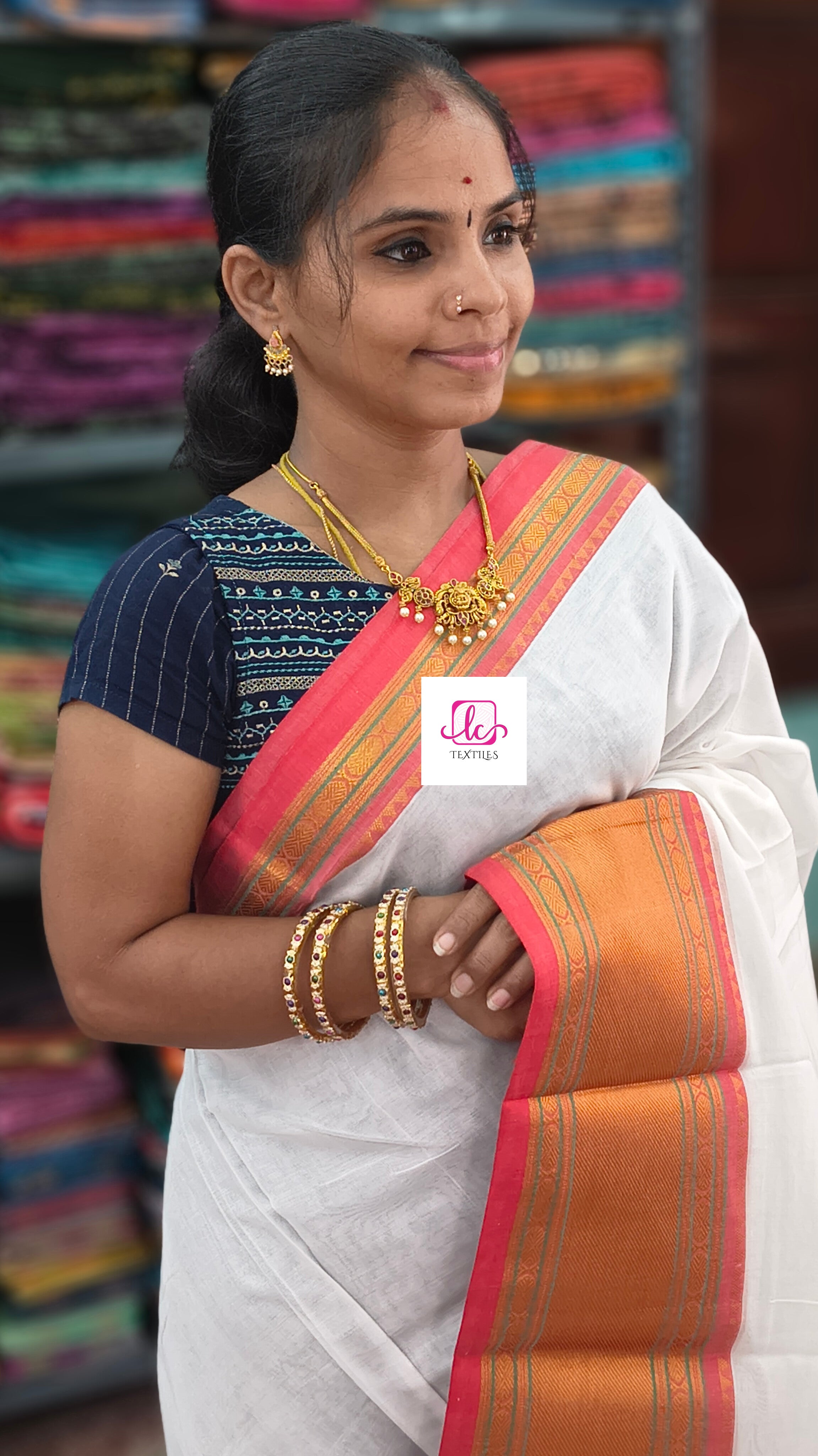 Narayanapet cotton Plain White