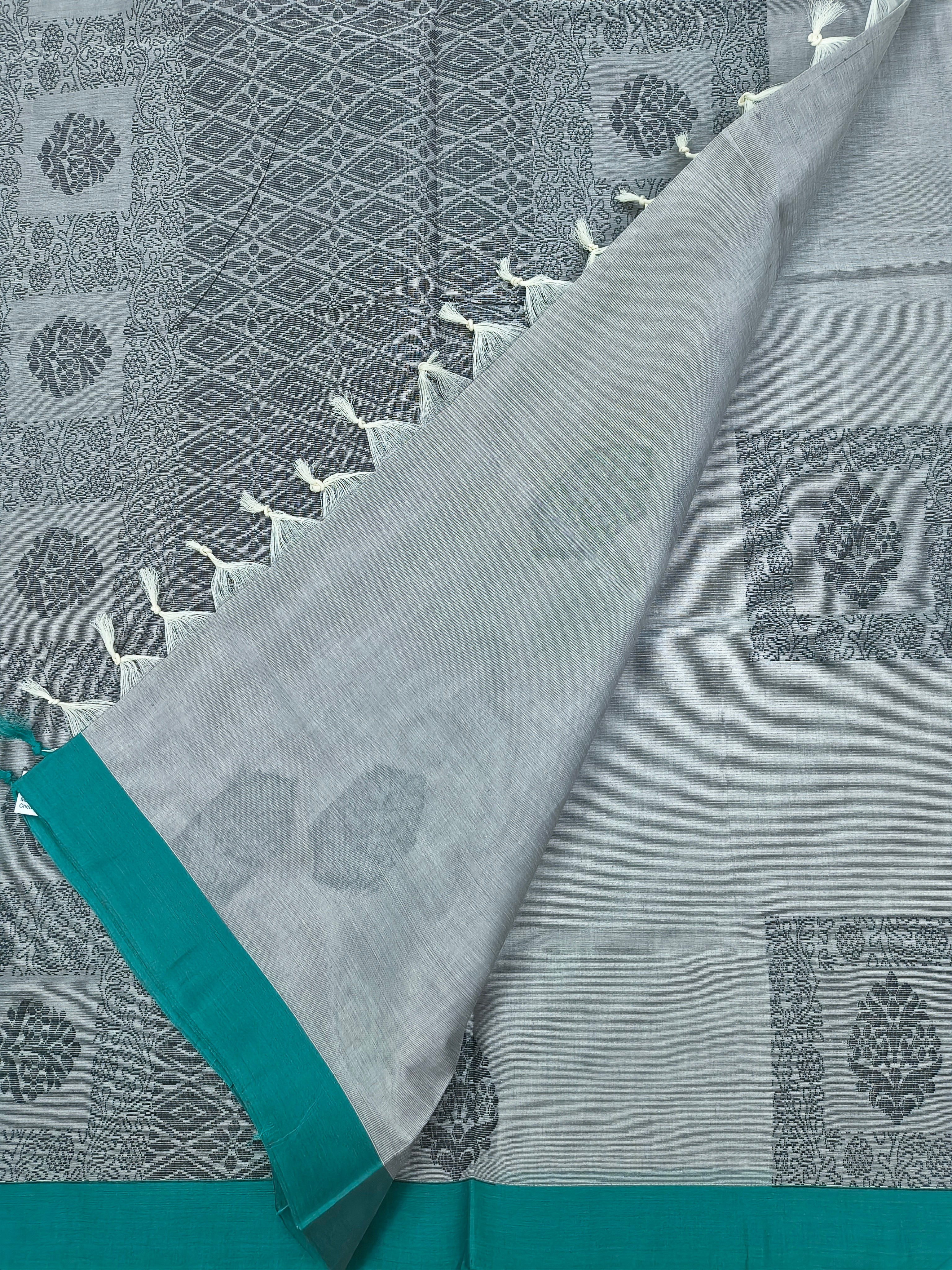 Negamam Cotton Saree grey