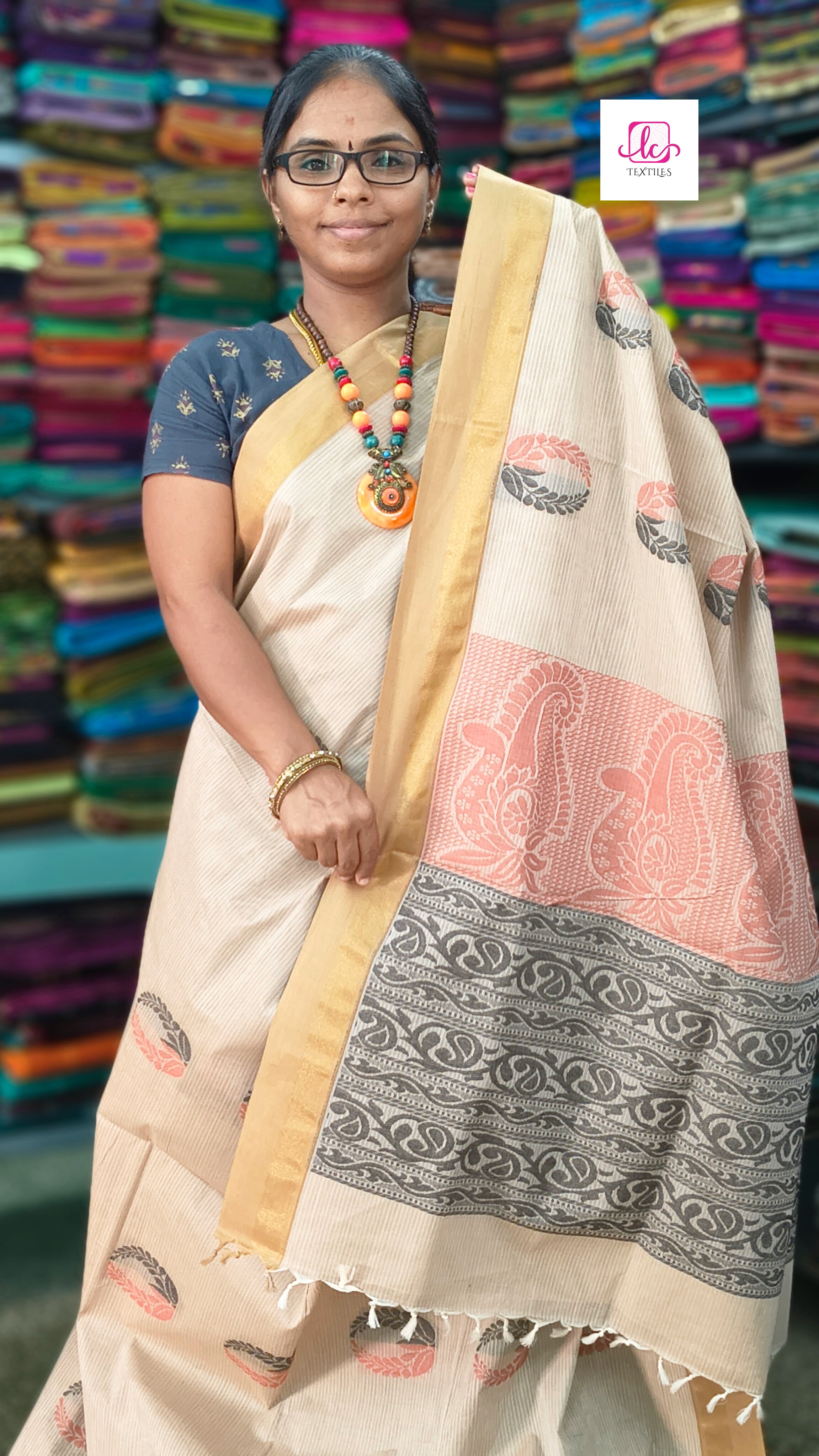 Negamam Cotton Saree Tussar