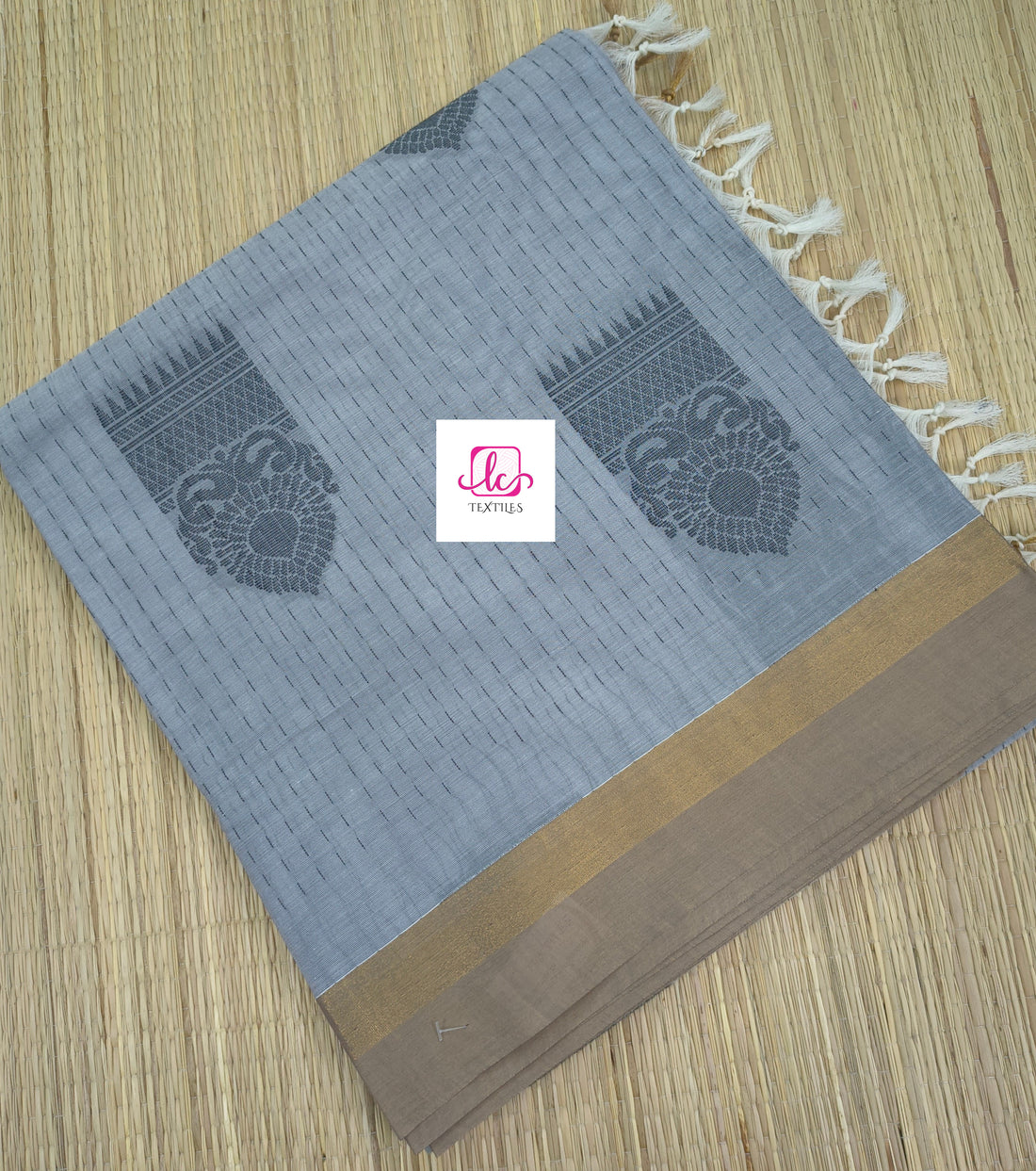 Negamam Cotton Saree Grey