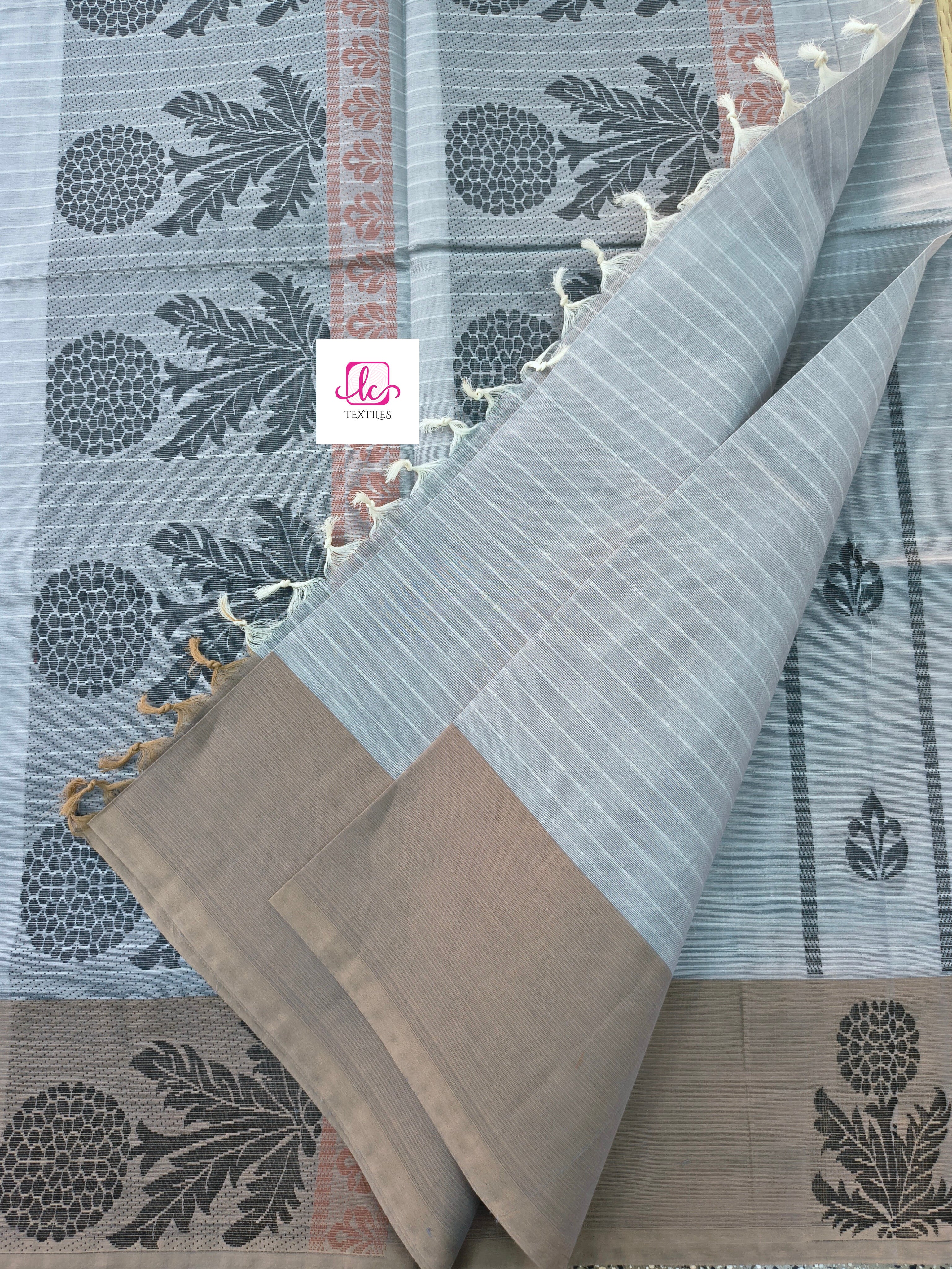 Negamam Cotton Saree Pastal ice blue