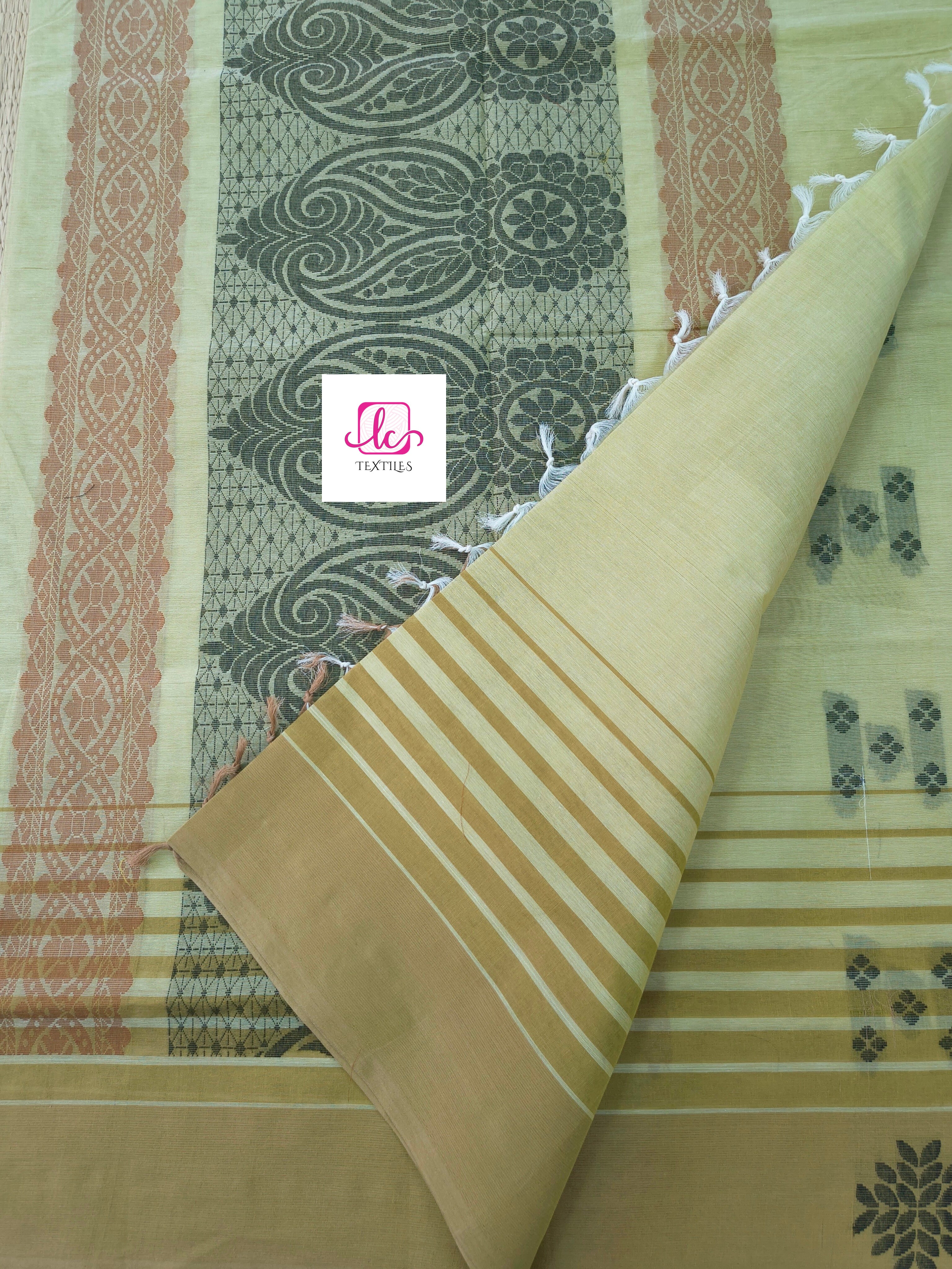 Negamam Cotton Saree Pastal lemon