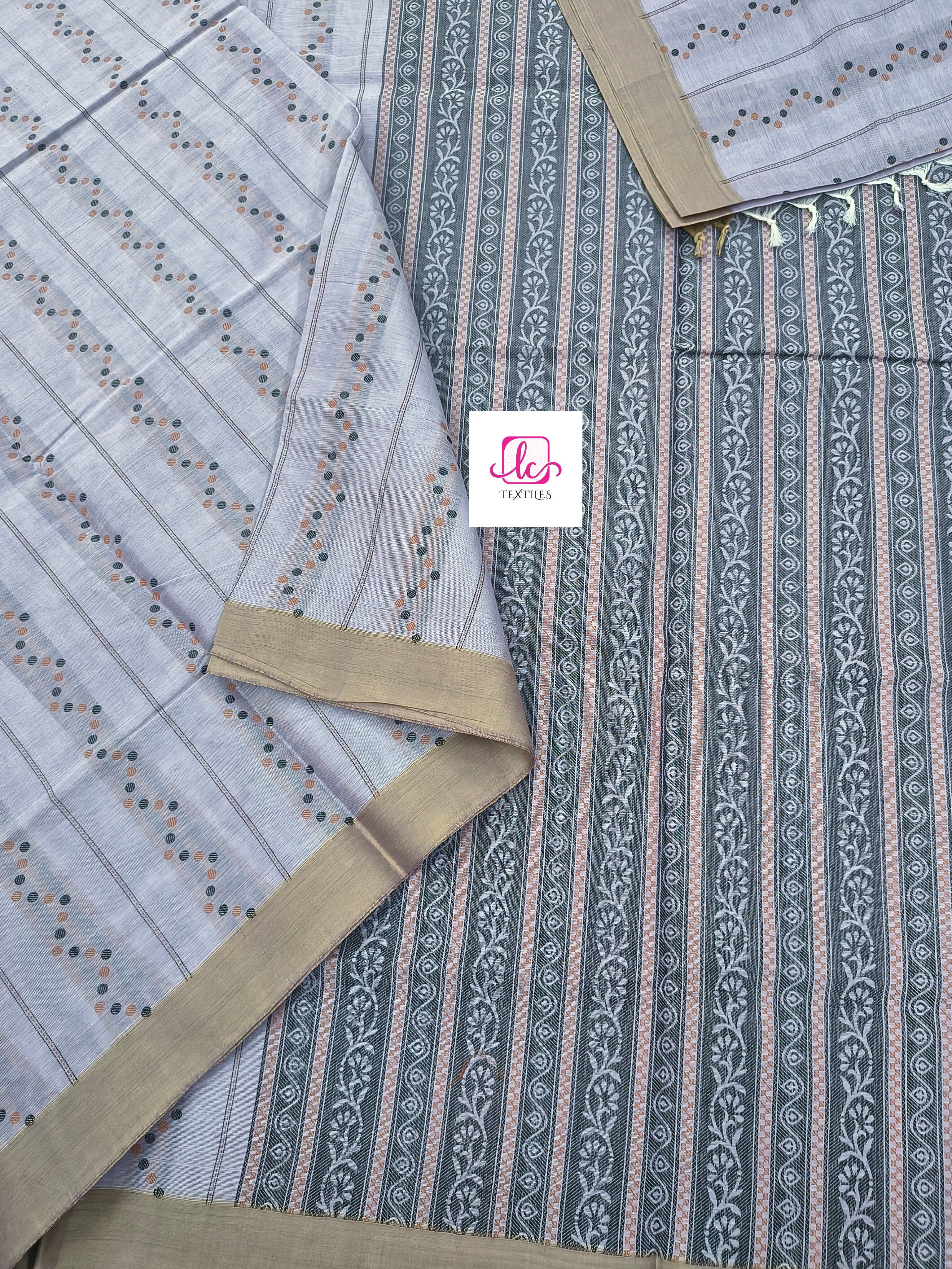 Negamam Cotton Saree Pastal lavander