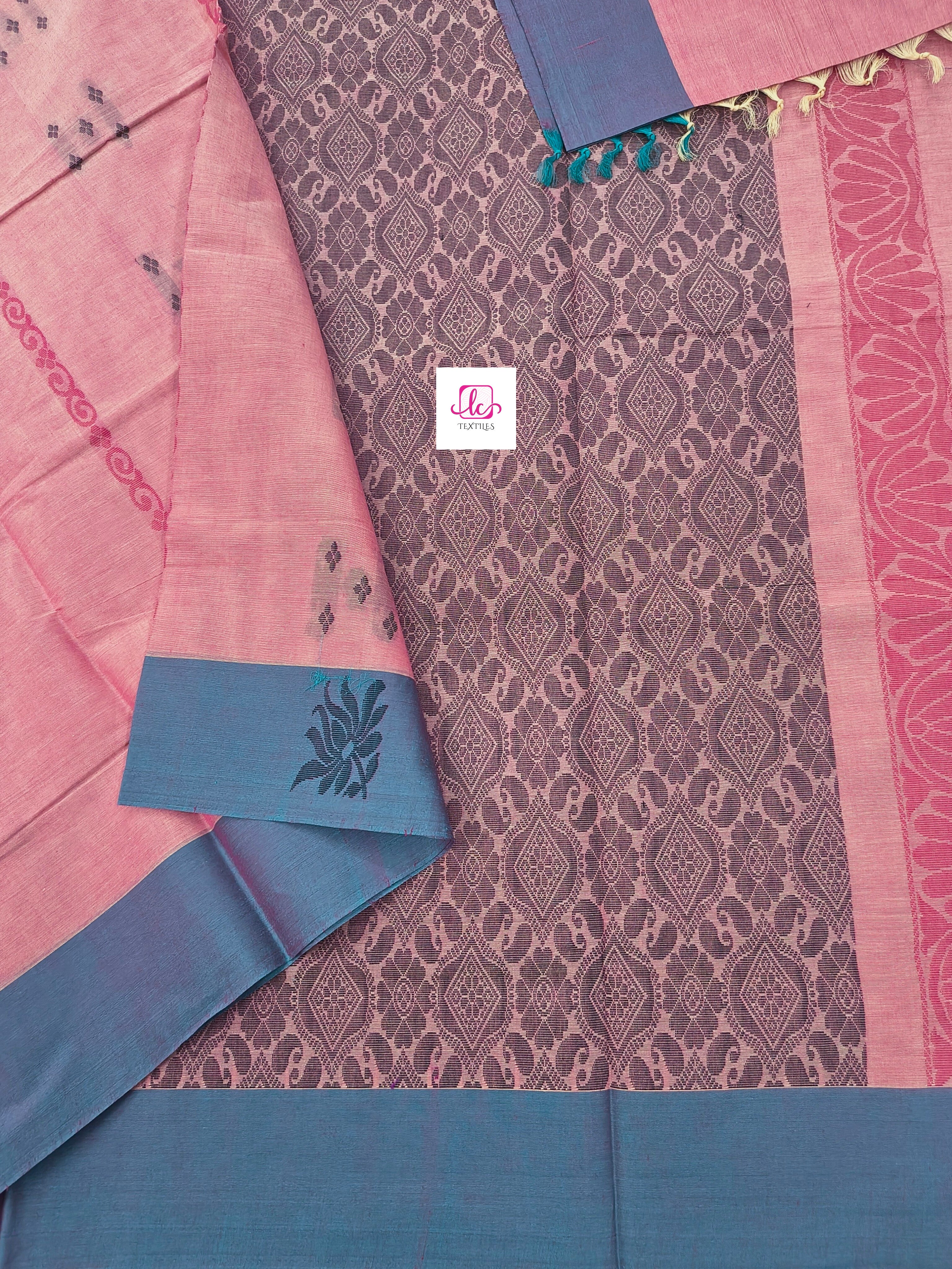 Negamam Cotton Saree peach