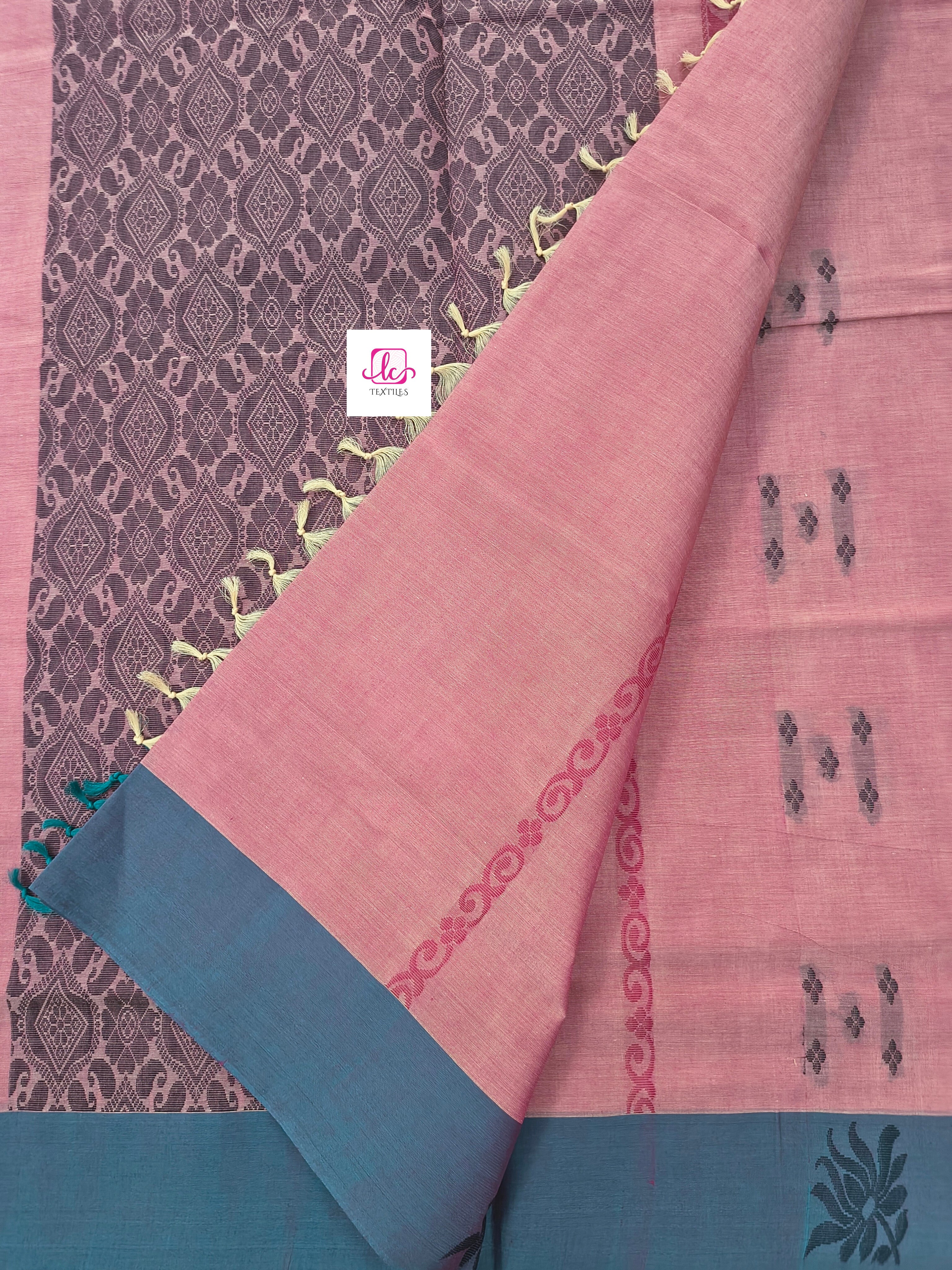Negamam Cotton Saree peach