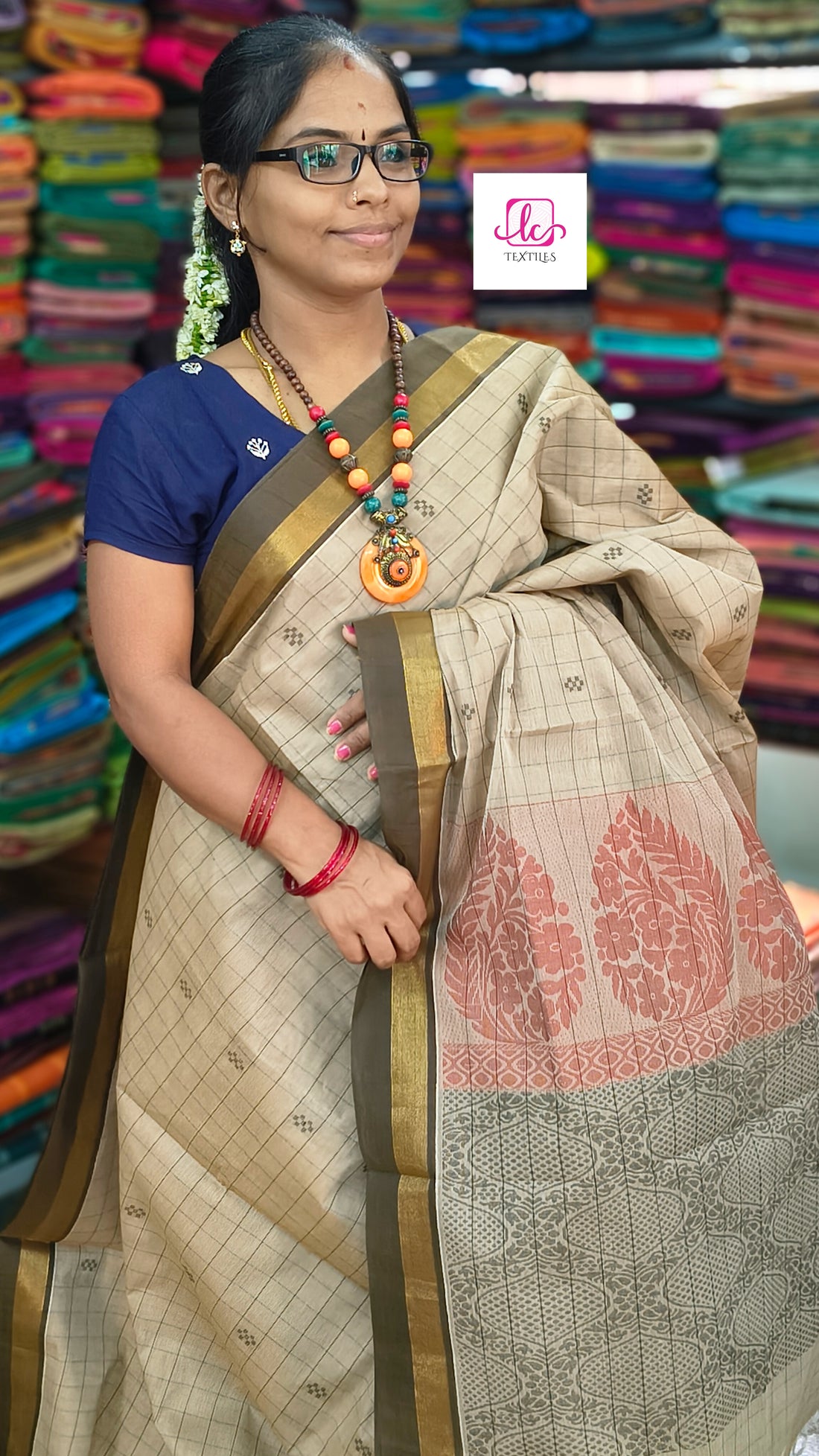 Negamam Cotton Saree Tussar