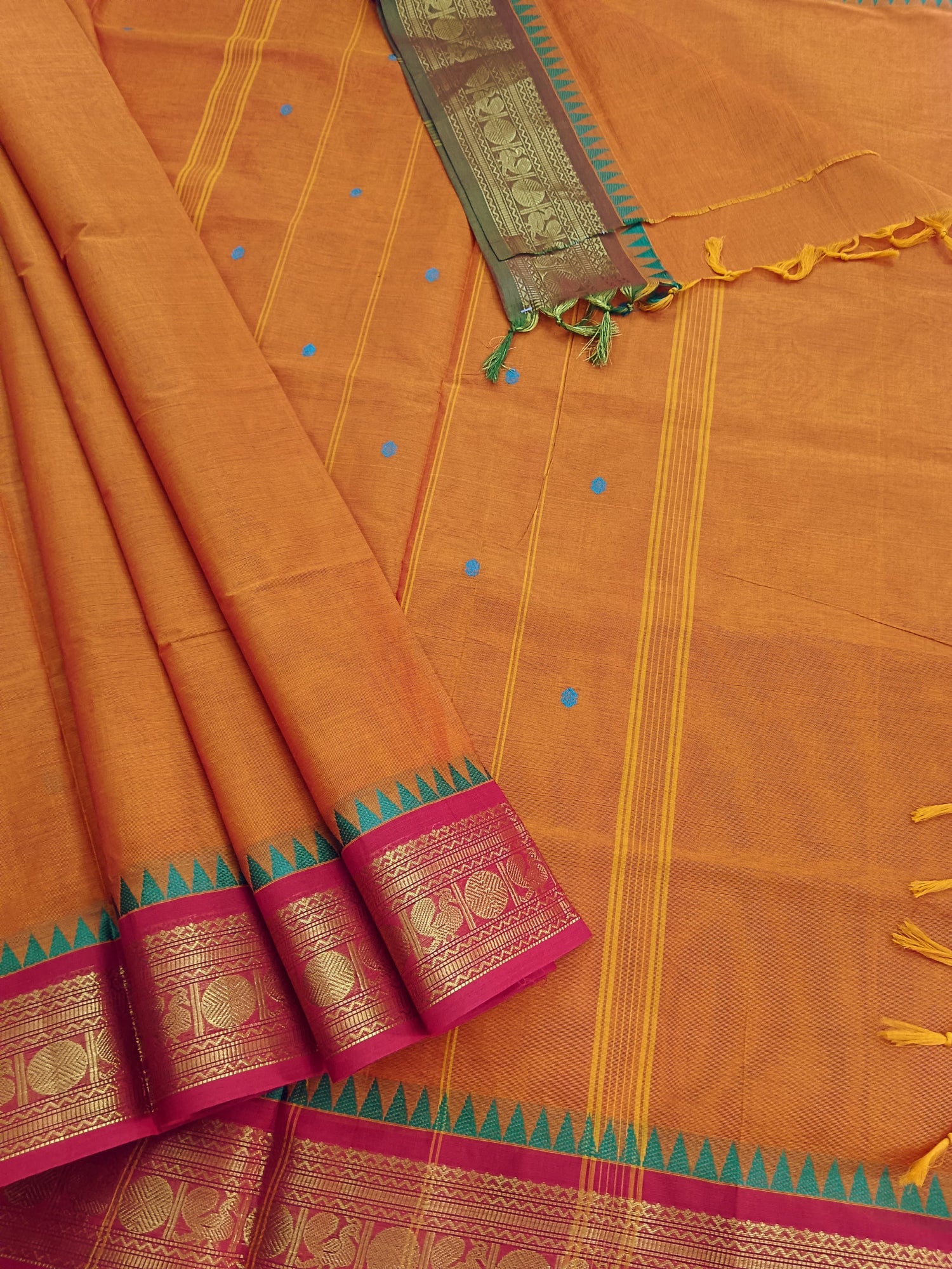 Kanchi Cotton - Festival Fusion-orange- KCFB121