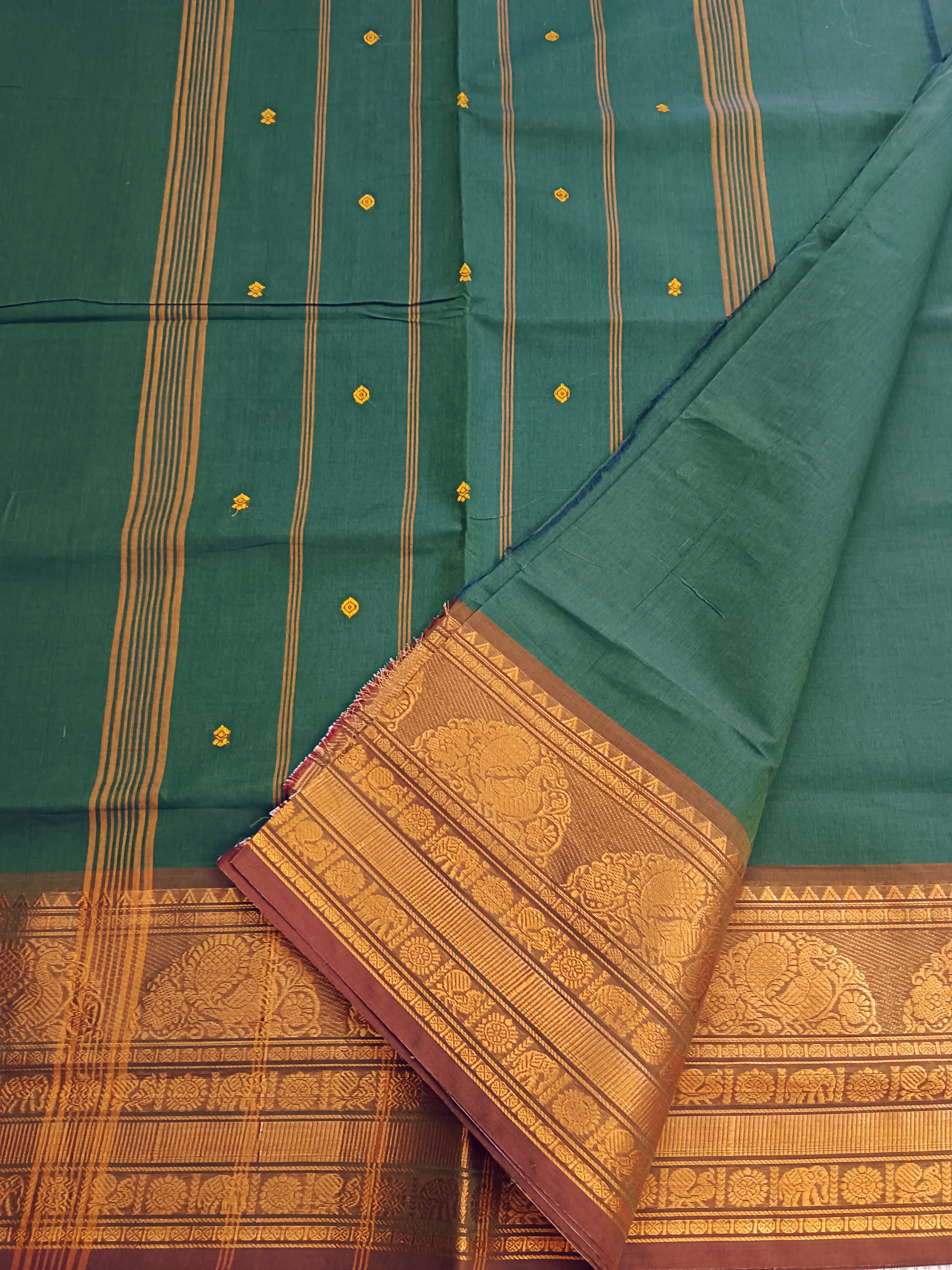 Kanchi Cotton - Festival Fusion -Dark Green- KCFB107