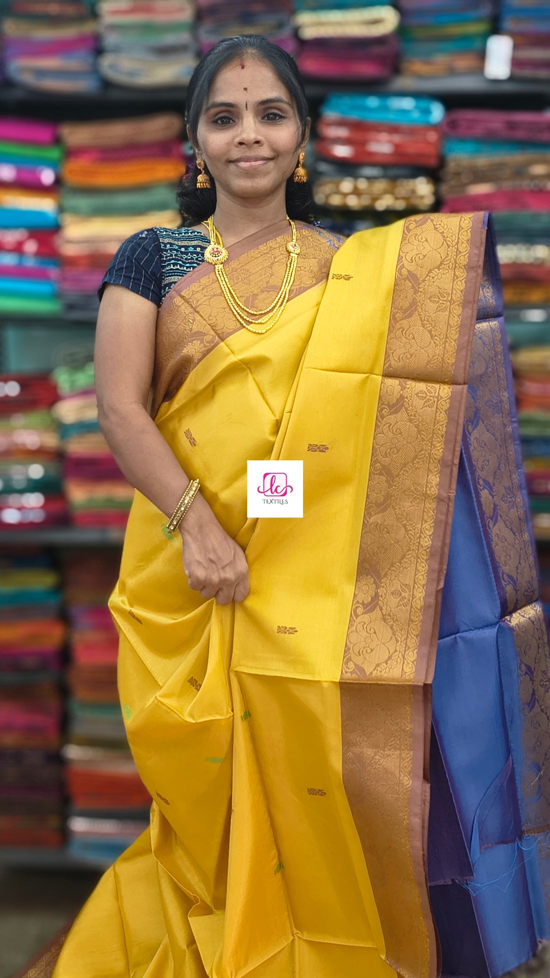 Banana pith silk saree - yellow -BPS01
