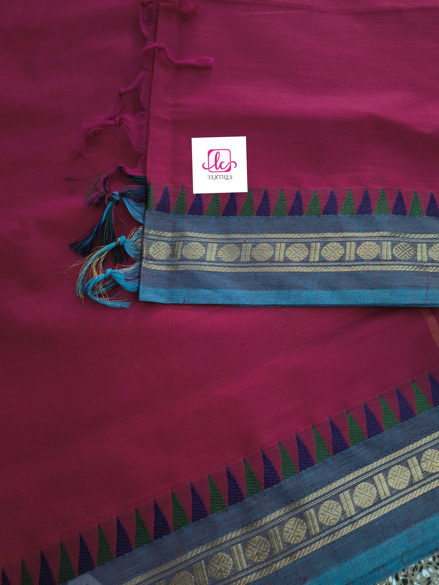 Chettinad Cotton Office Wear Redish pink
