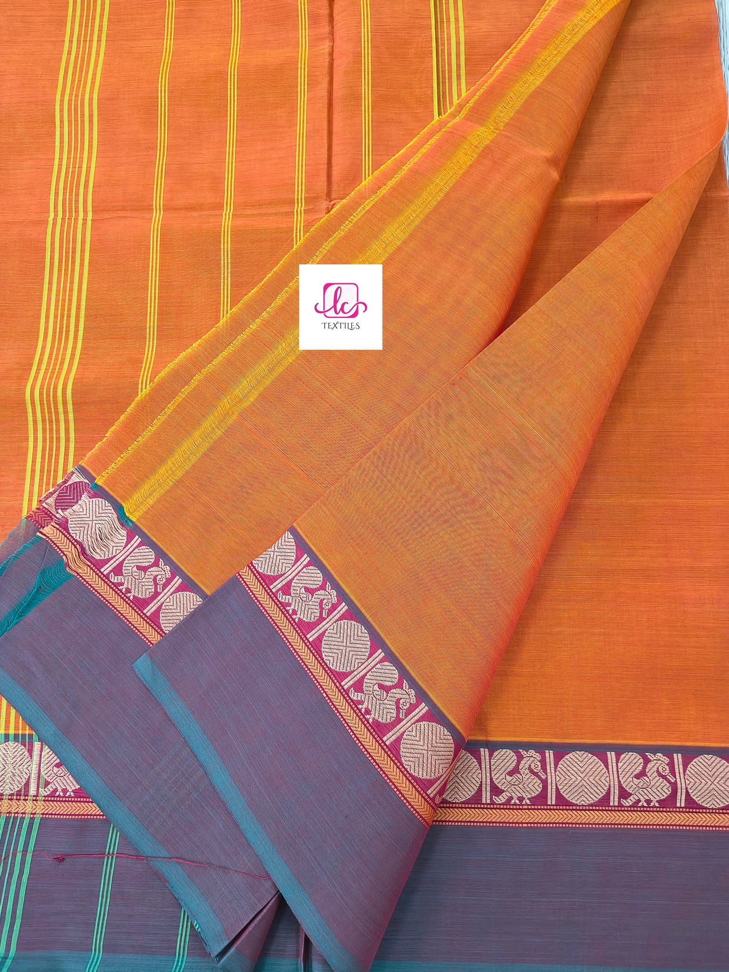 Chettinad Cotton Daily Wear Orange