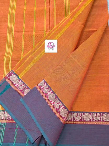 Chettinad Cotton Daily Wear Orange
