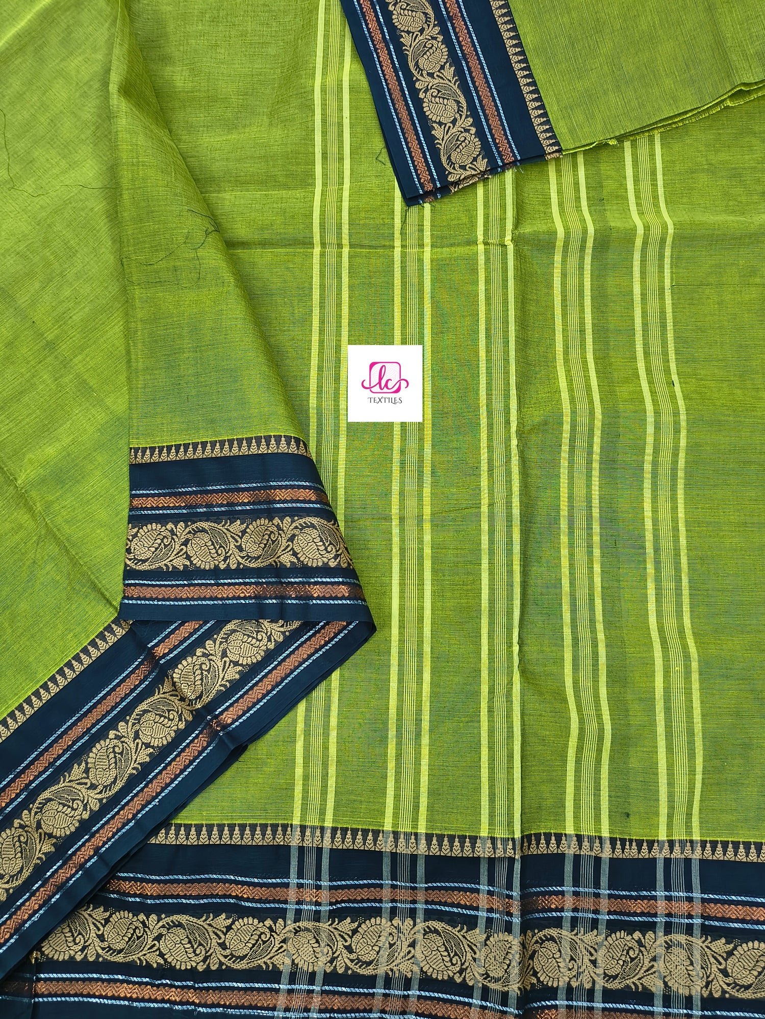 Chettinad Cotton Daily Wear Greenish lemon yellow