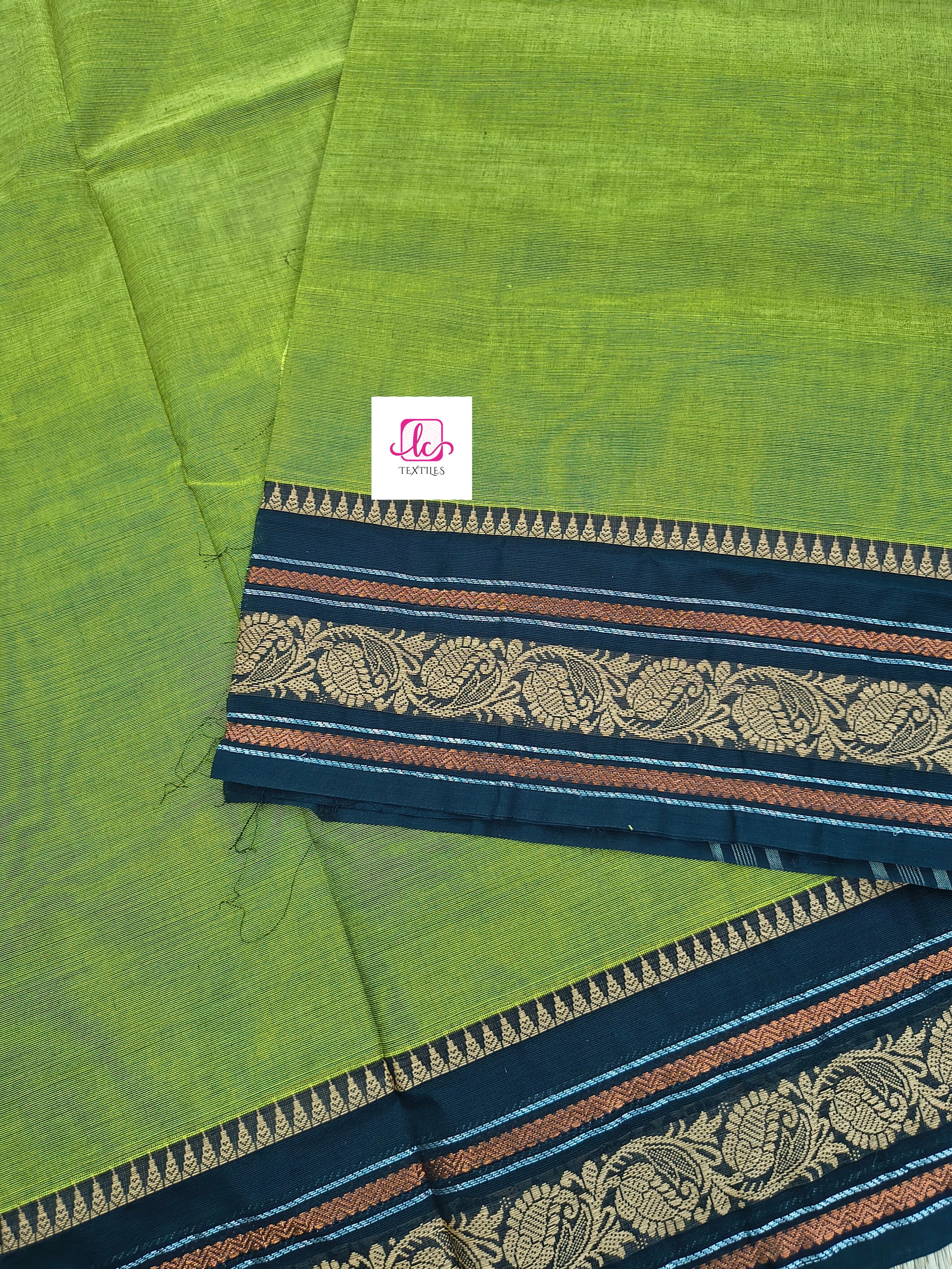 Chettinad Cotton Daily Wear Greenish lemon yellow