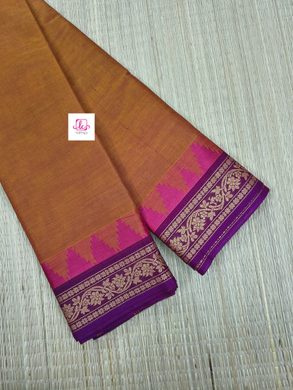 Chettinad Cotton Daily Wear Mango yellow mixed mejantha dual tone