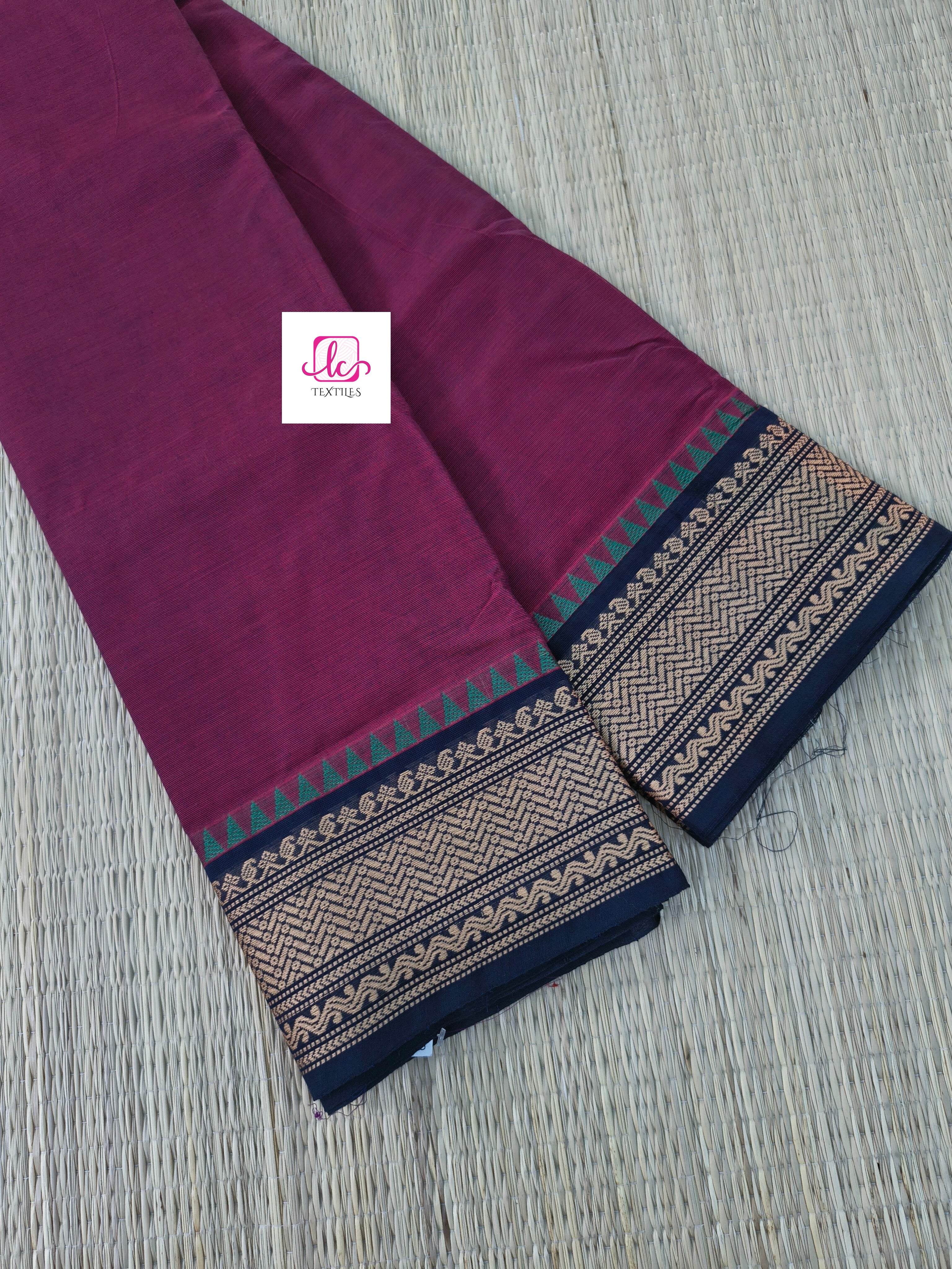 Chettinad Cotton Daily Wear maroonish pink