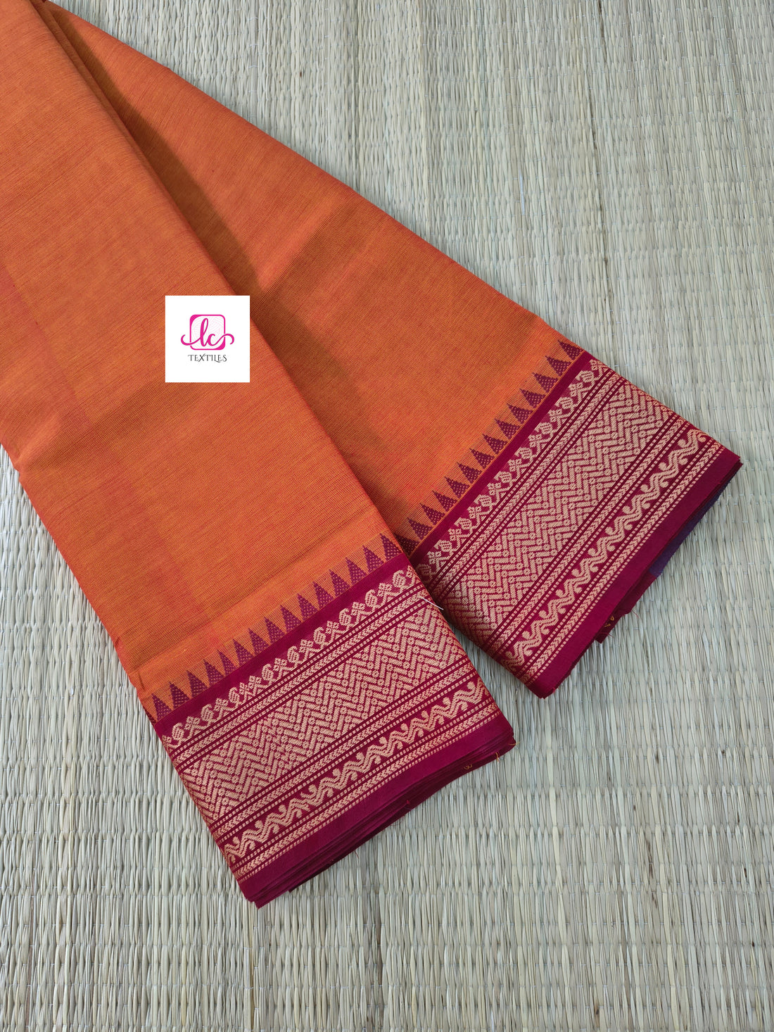 Chettinad Cotton Daily Wear orange