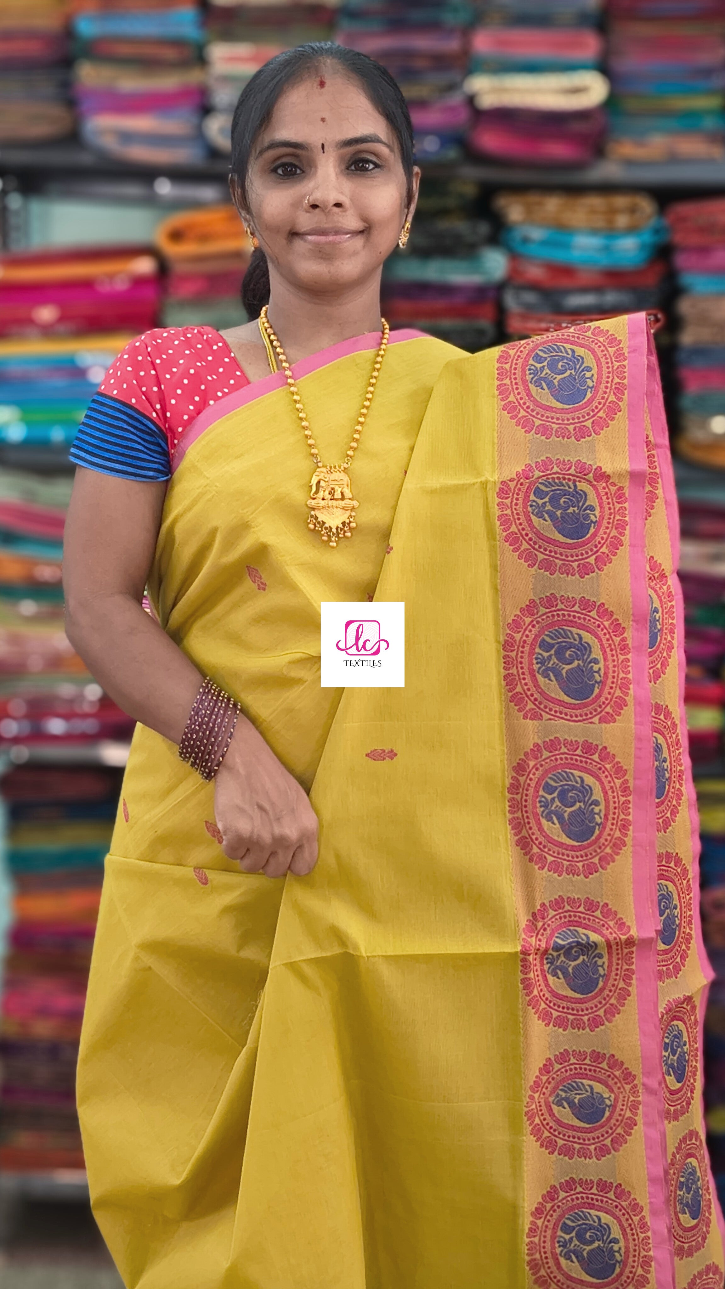 Chettinad Cotton Office Wear Mustard gold