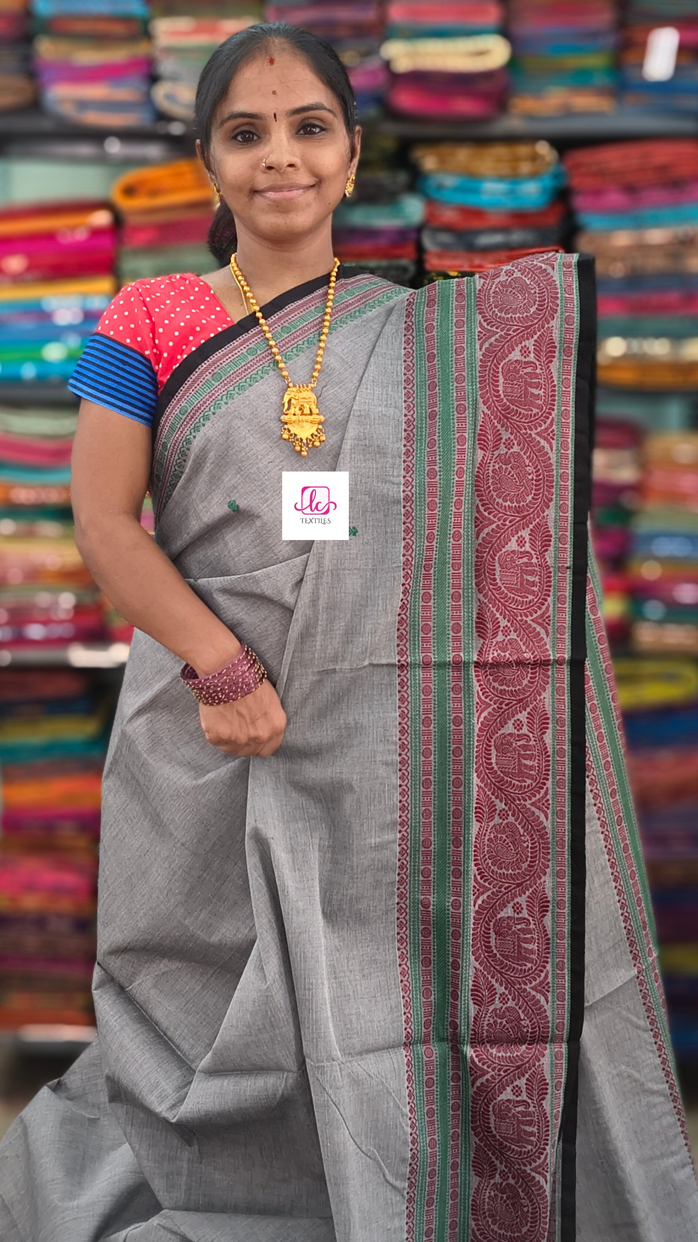 Chettinad Cotton Office Wear Grey