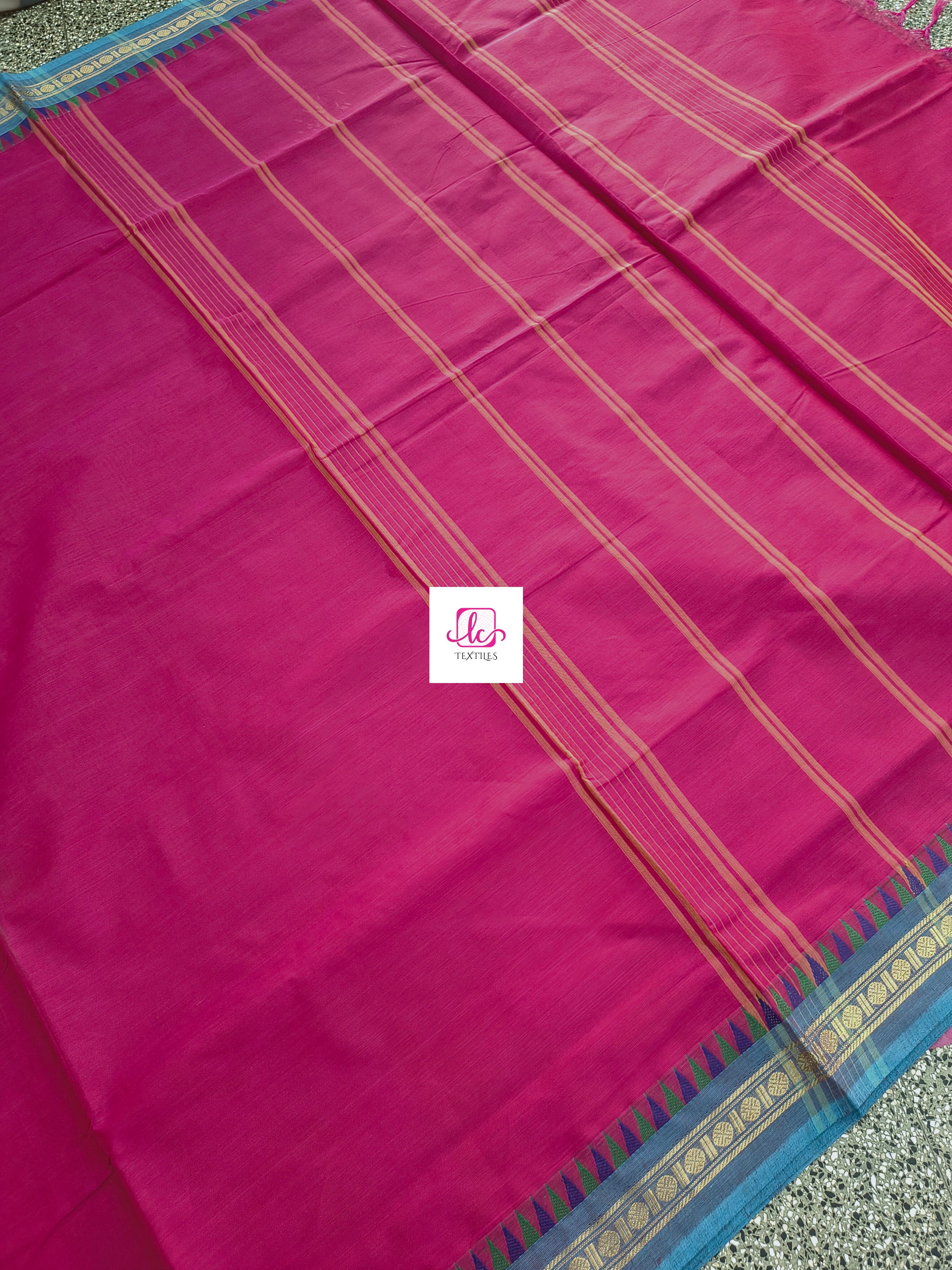 Chettinad Cotton Office Wear Redish pink