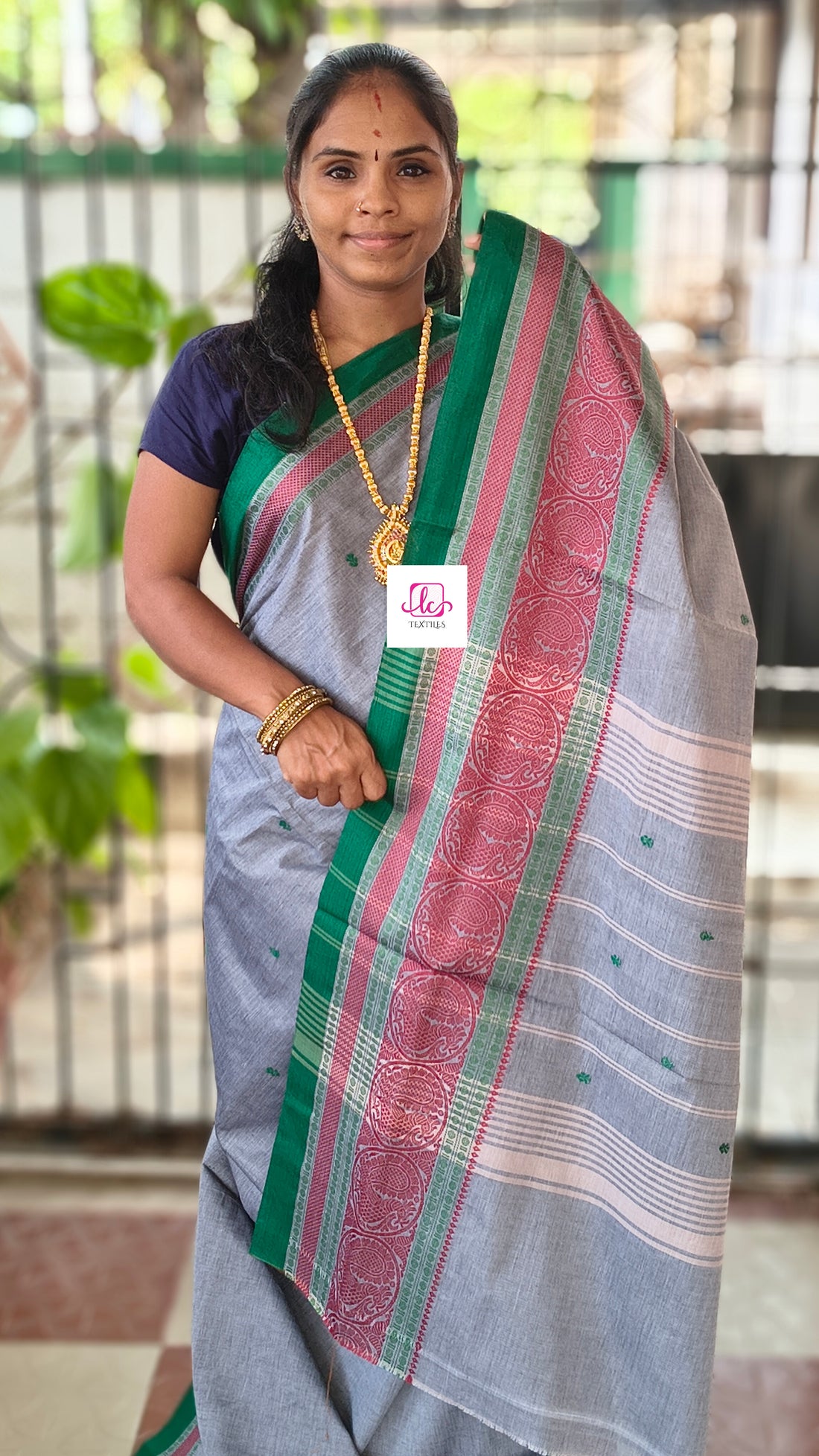 Chettinad Cotton Office Wear Grey