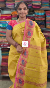 Chettinad Cotton  Office Wear Mustard gold