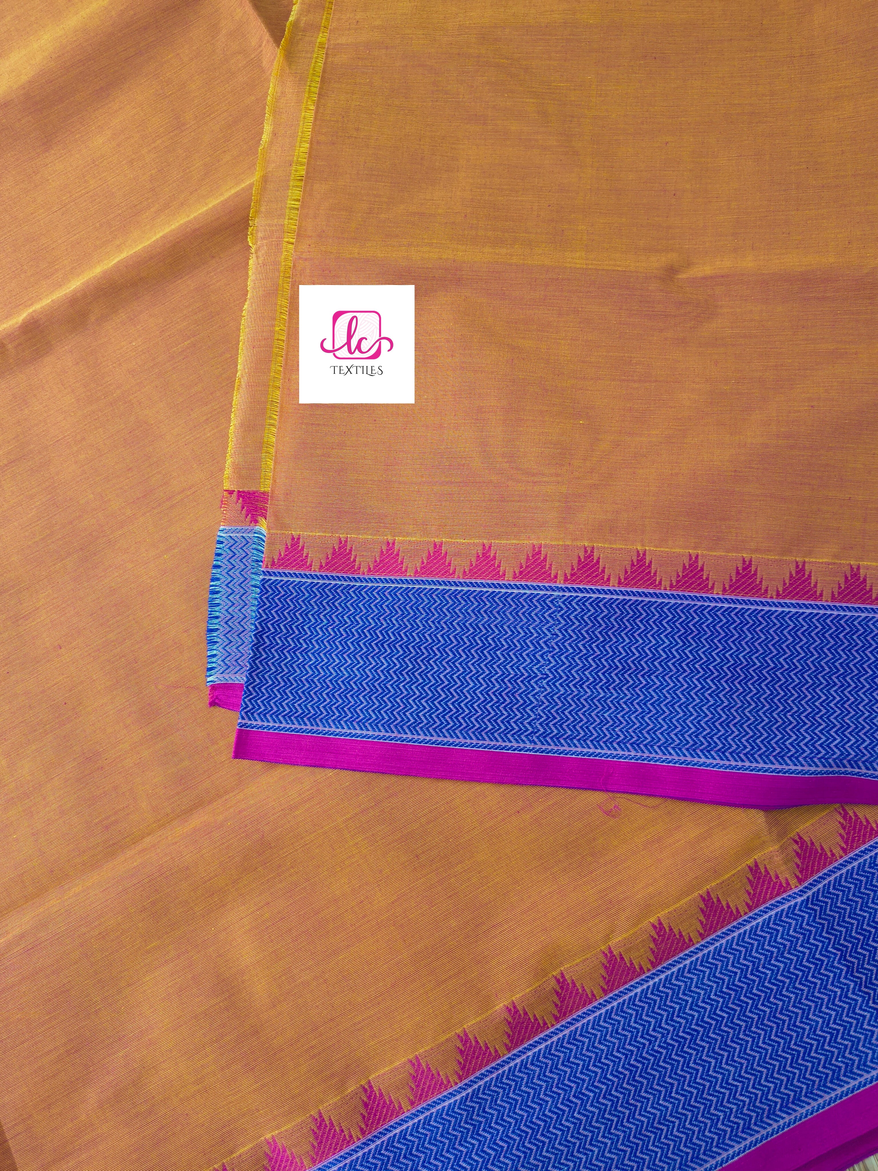 Chettinad Cotton Office Wear Orange