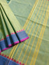Chettinad Cotton Office Wear Green Mixed Blue Dual Tone