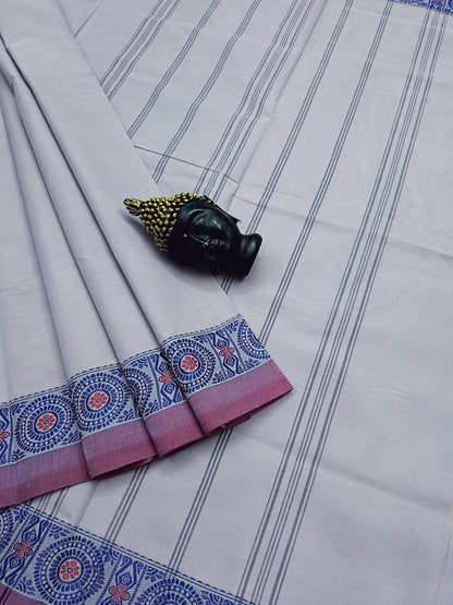 Chettinad Cotton Office Wear Pastel Lavender 