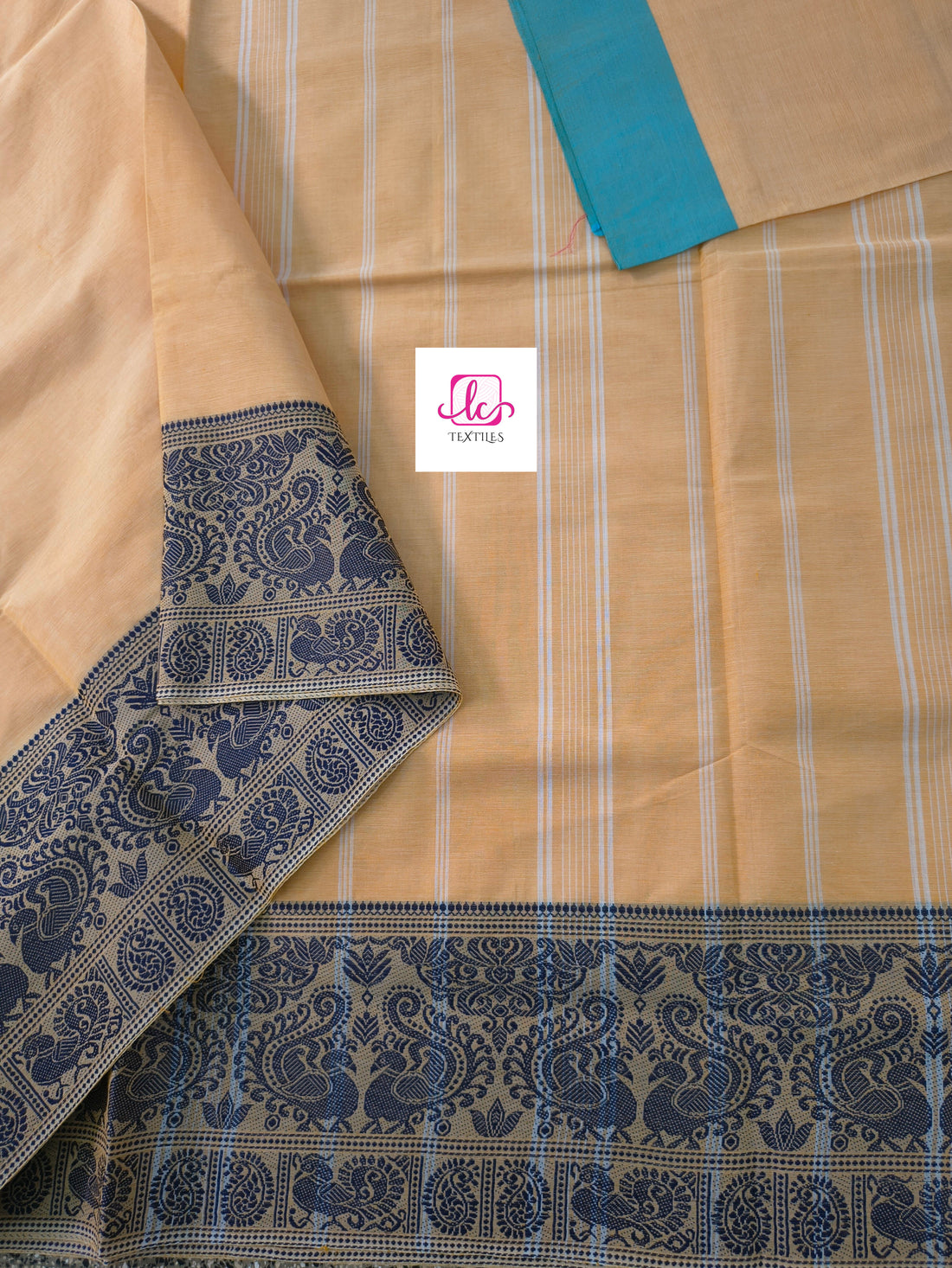 Chettinad Cotton Office Wear Pastel Orange 