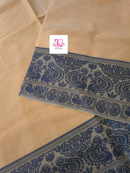 Chettinad Cotton Office Wear Pastel Orange 