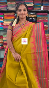 Chettinad Cotton Office Wear Yellow 