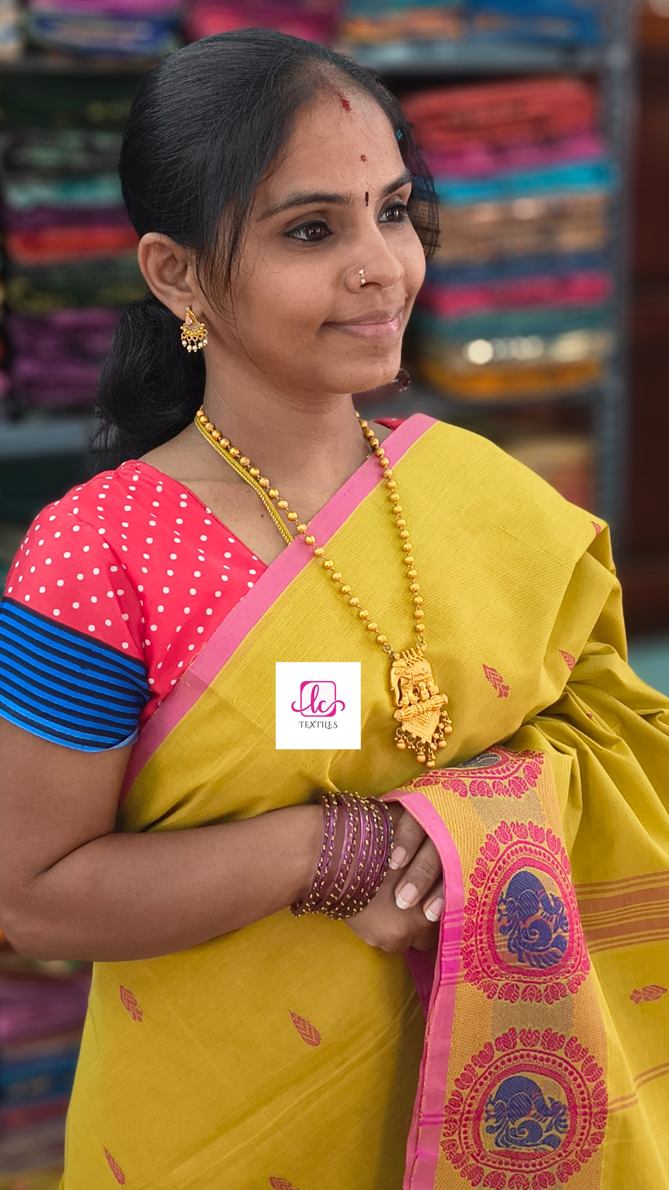 Chettinad Cotton Office Wear Mustard gold