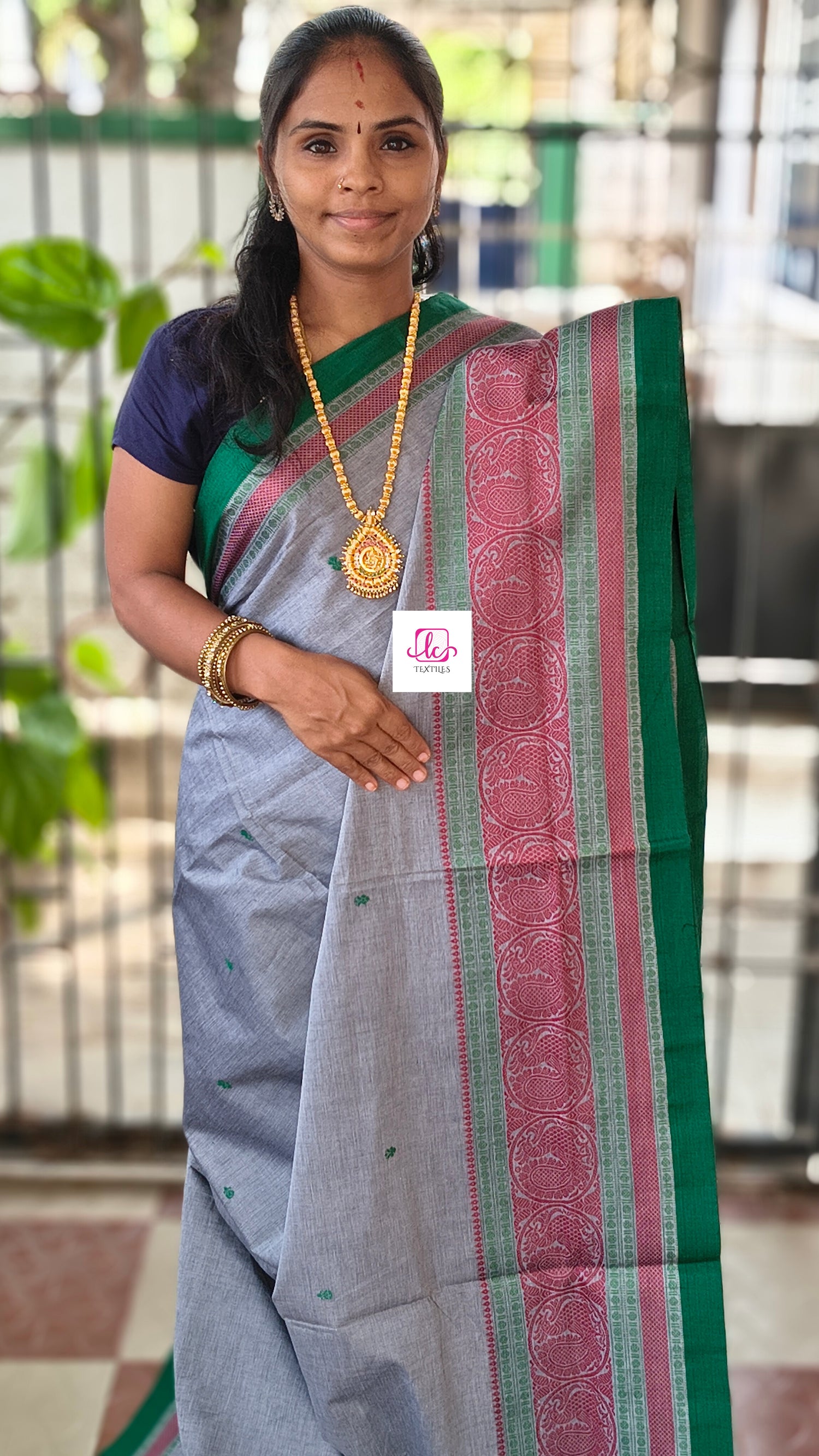 Chettinad Cotton Office Wear Grey