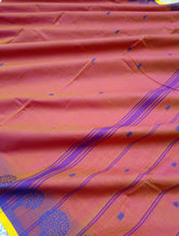 Chettinad Cotton Office Wear Peach orange 