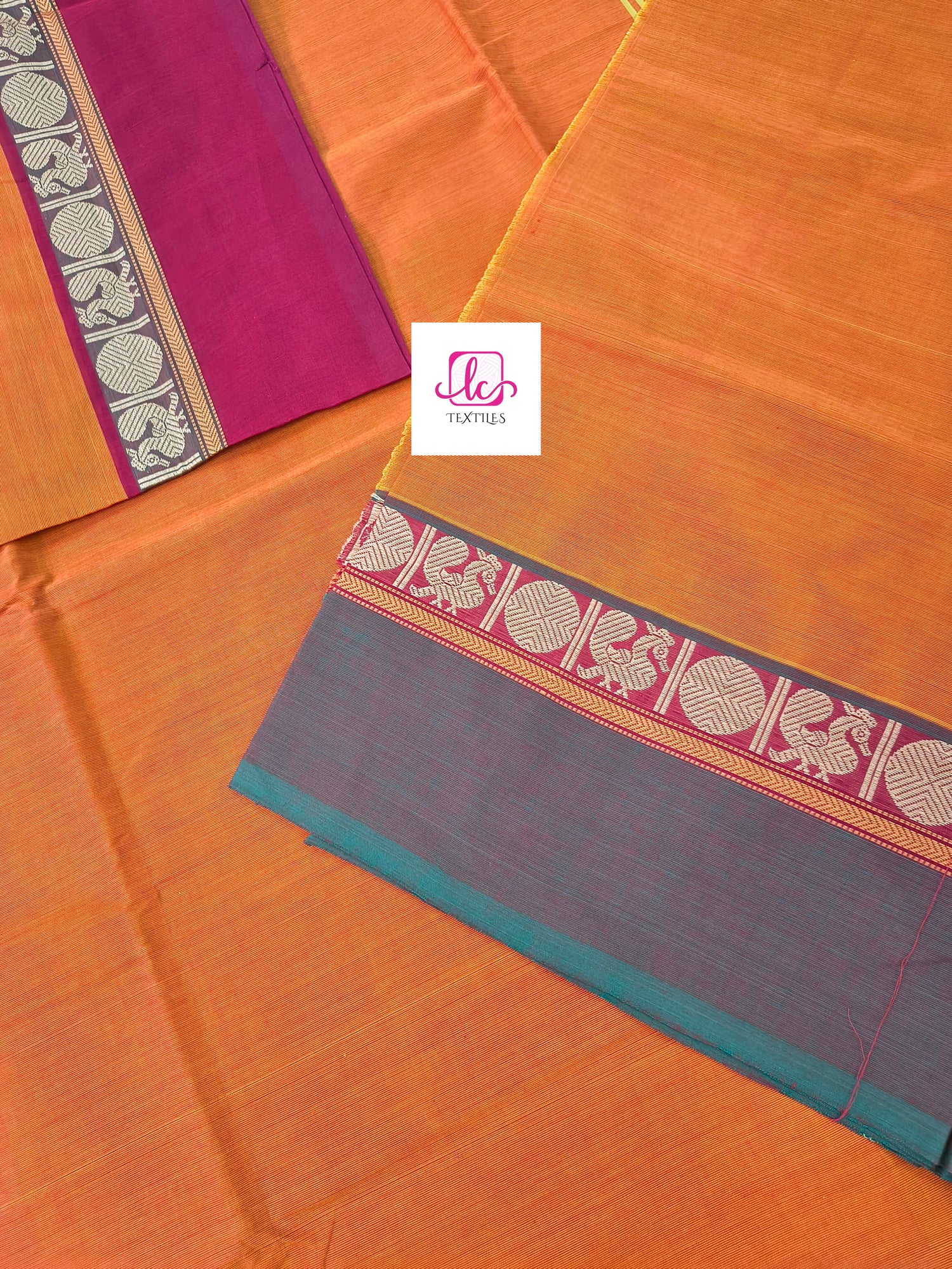 Chettinad Cotton Daily Wear Orange