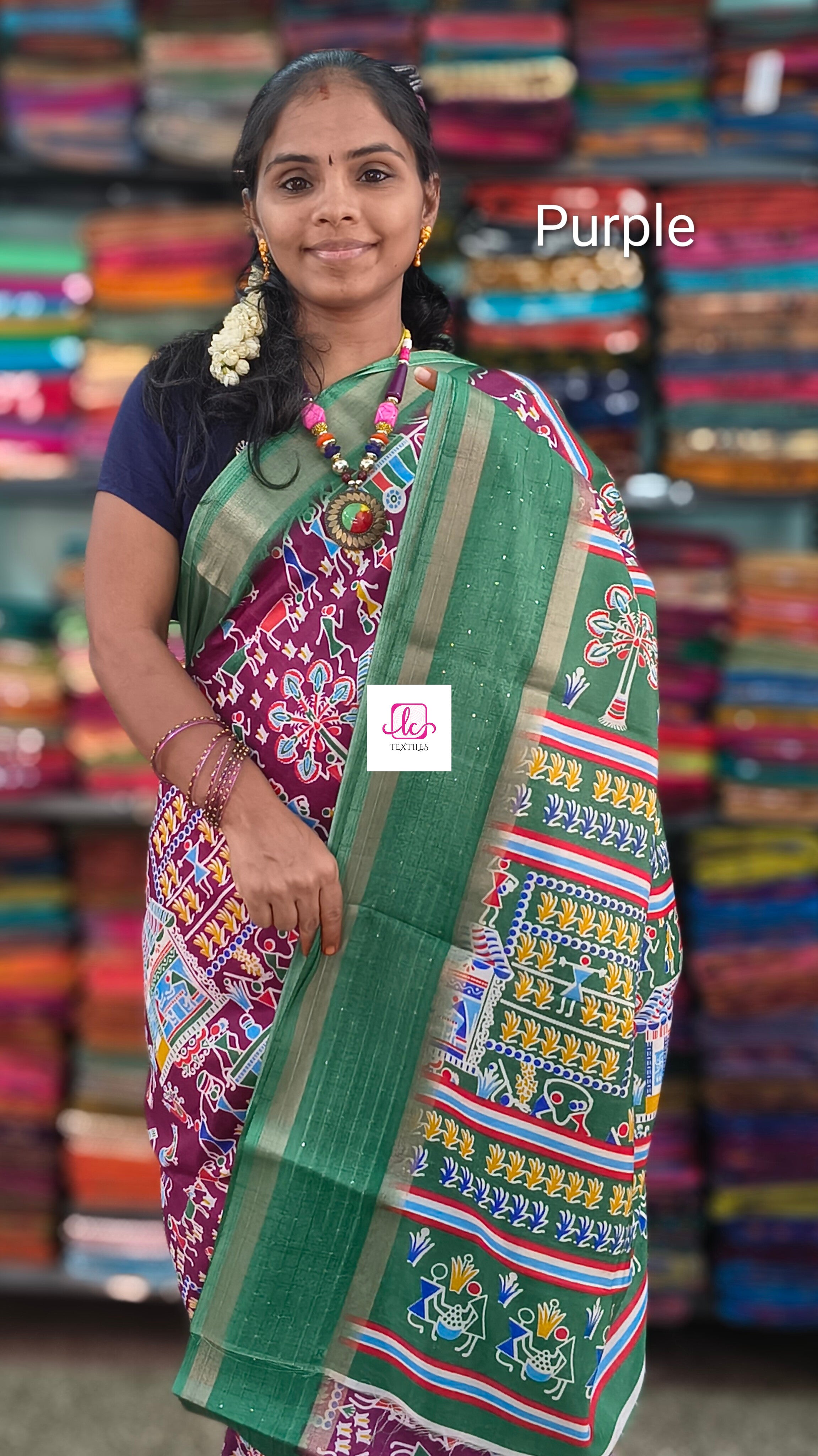 Fancy saree Dola silk saree Purple
