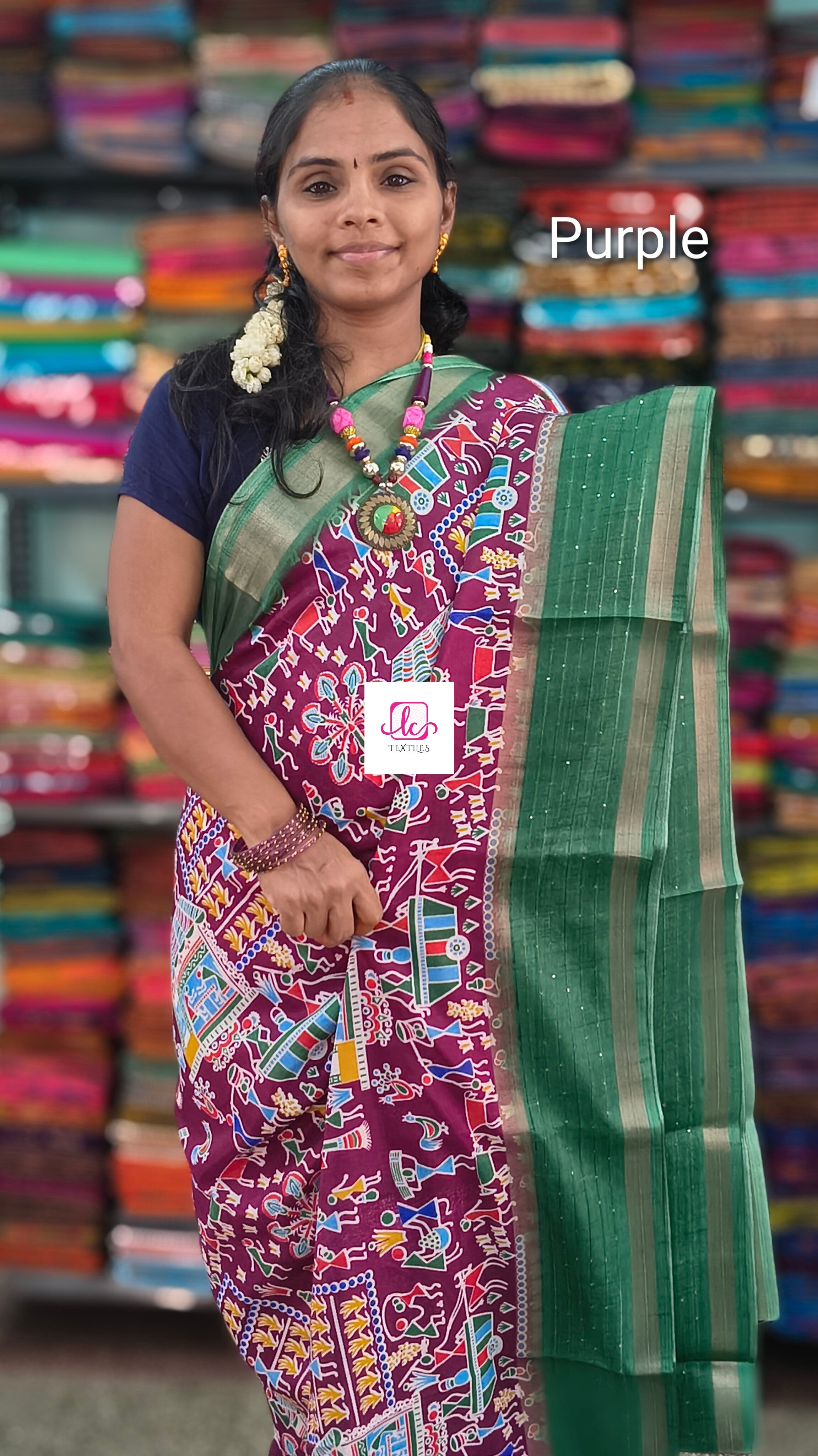 Fancy saree Dola silk saree Purple