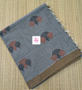 Negamam Cotton Saree Grey 