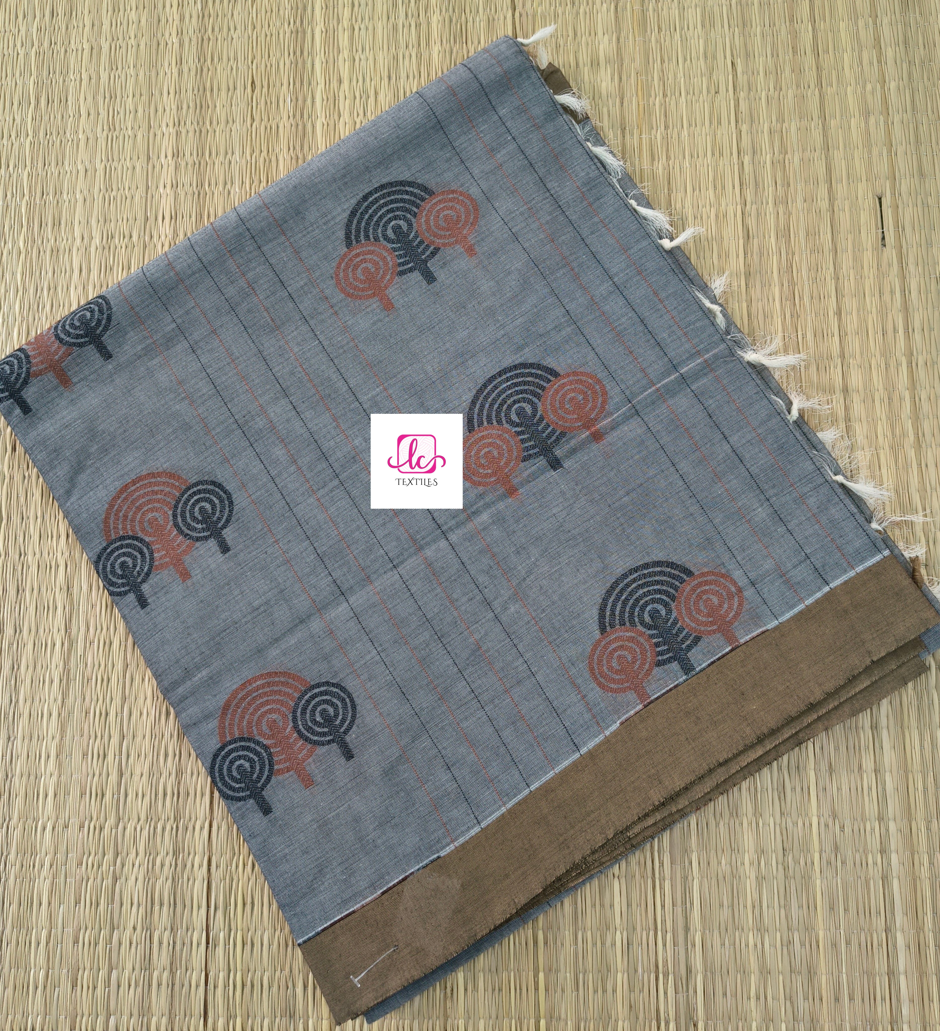 Negamam Cotton Saree Grey 