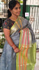 Handloom Kanchi  Silk Cotton -All over body design--Grey- HSC65