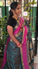 Handloom Kanchi Silk Cotton - 1000 Butta - Peacock Blue - HSC06