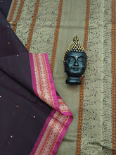 Heritage Handwoven Cotton Small Butta Brown 