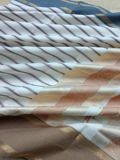 Heritage Handwoven cotton Veldhari White 